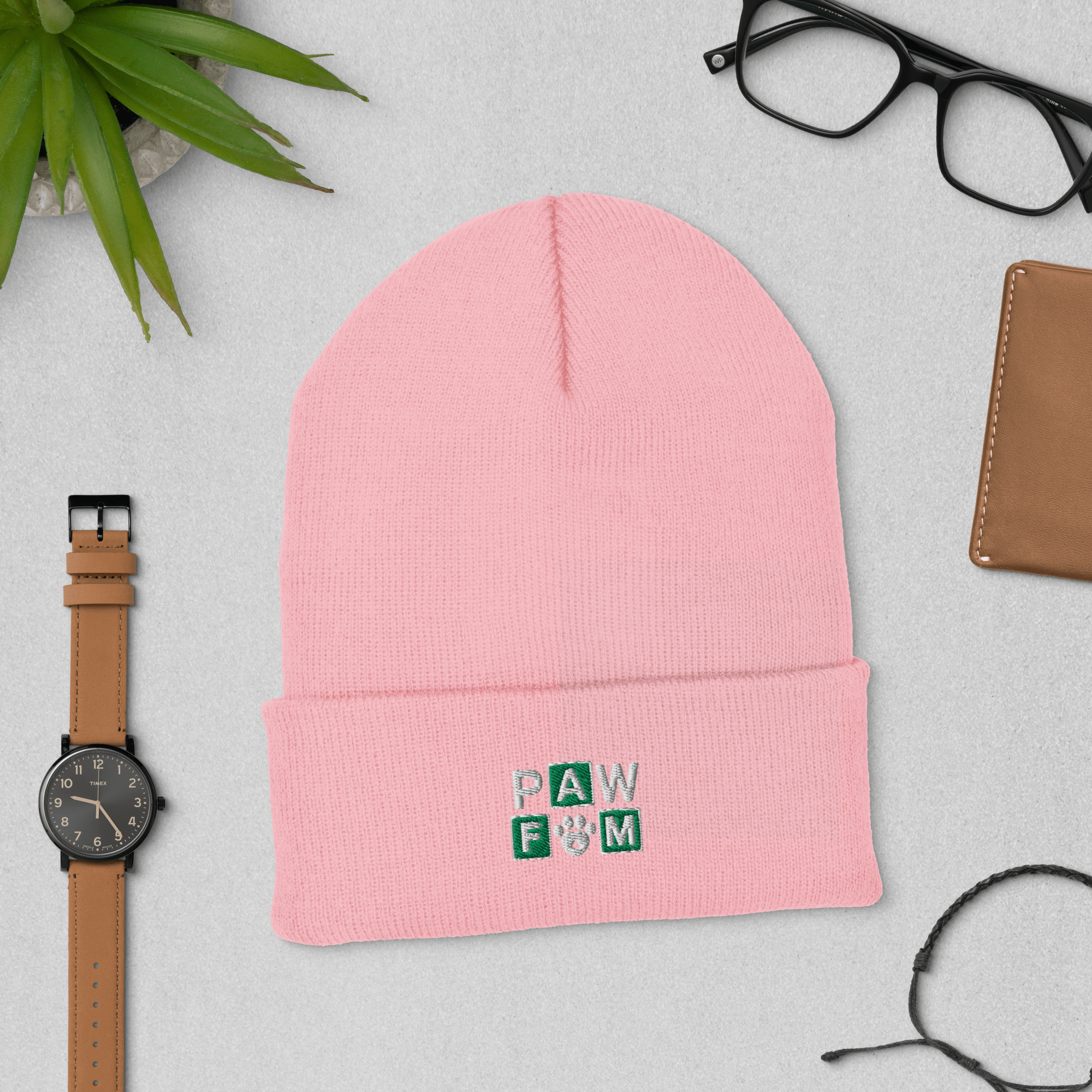 PAW FAM Dog Lover | Premium 3D Puff Embroidered Beanie | Brandabubble - Brandabubble