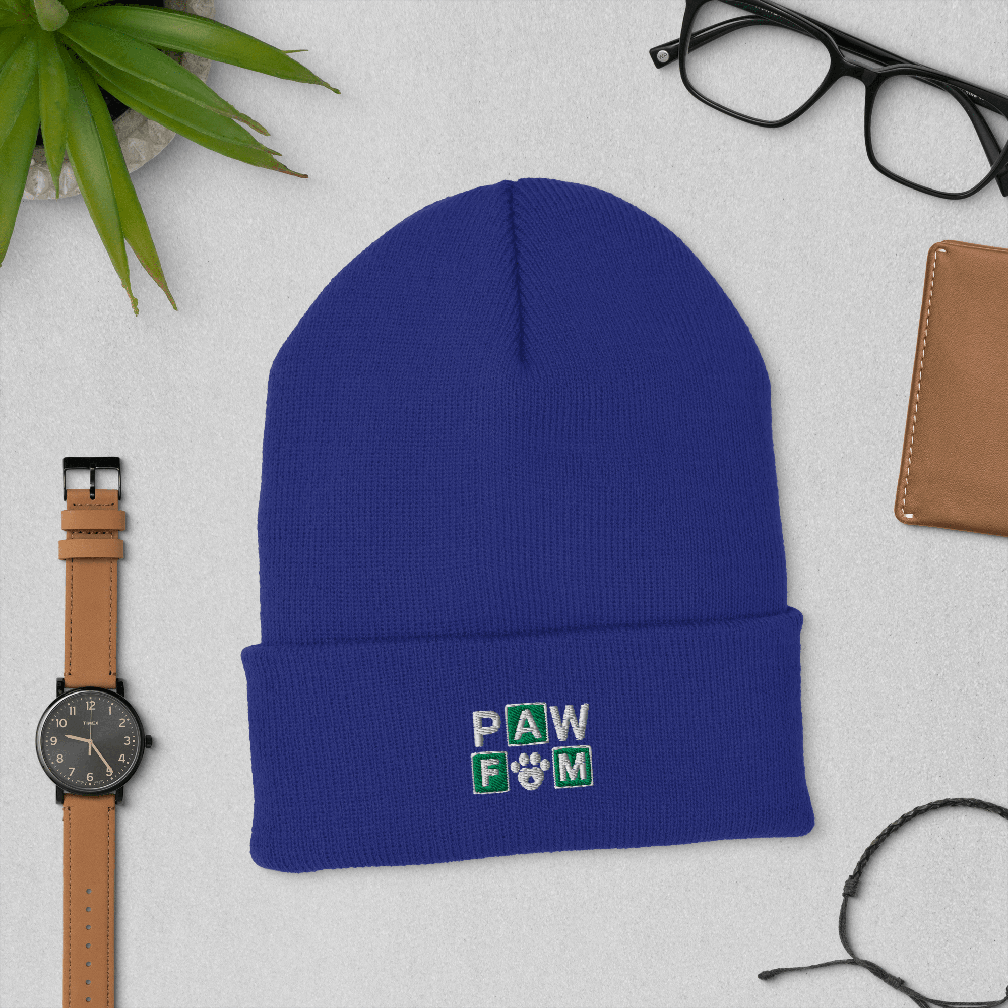PAW FAM Dog Lover | Premium 3D Puff Embroidered Beanie | Brandabubble - Brandabubble