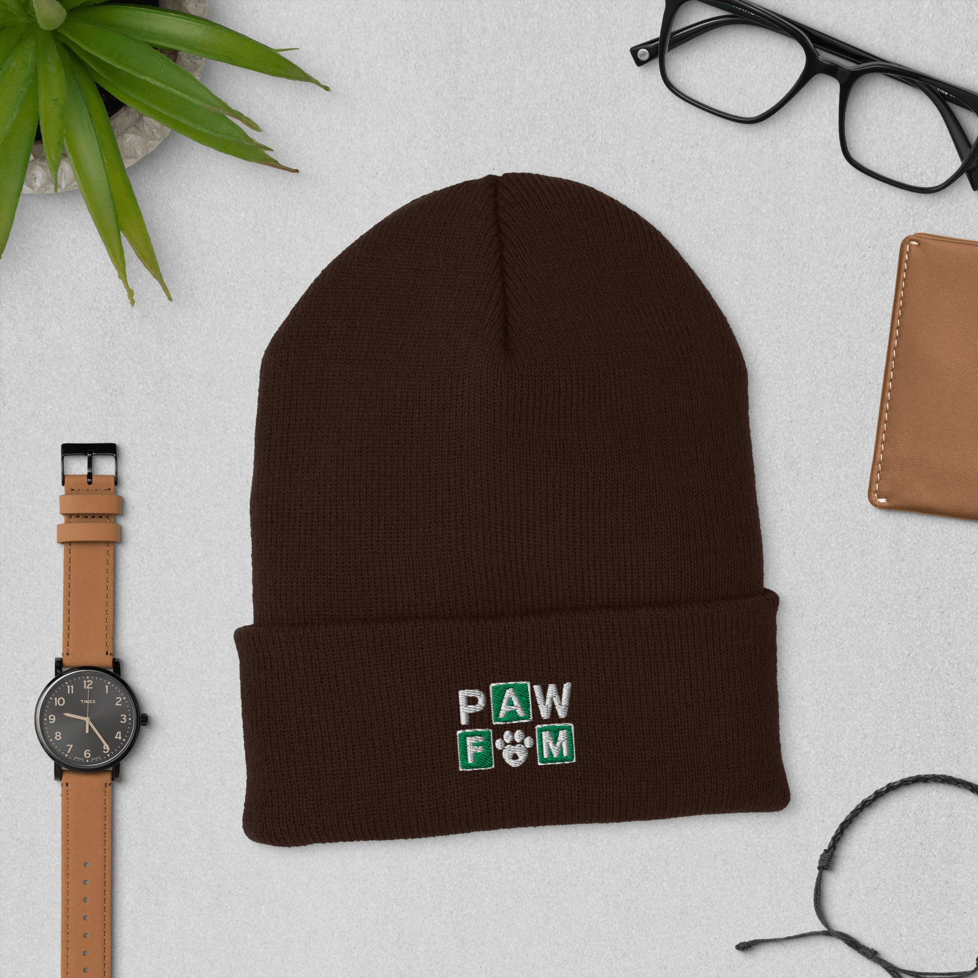 PAW FAM Dog Lover | Premium 3D Puff Embroidered Beanie | Brandabubble - Brandabubble