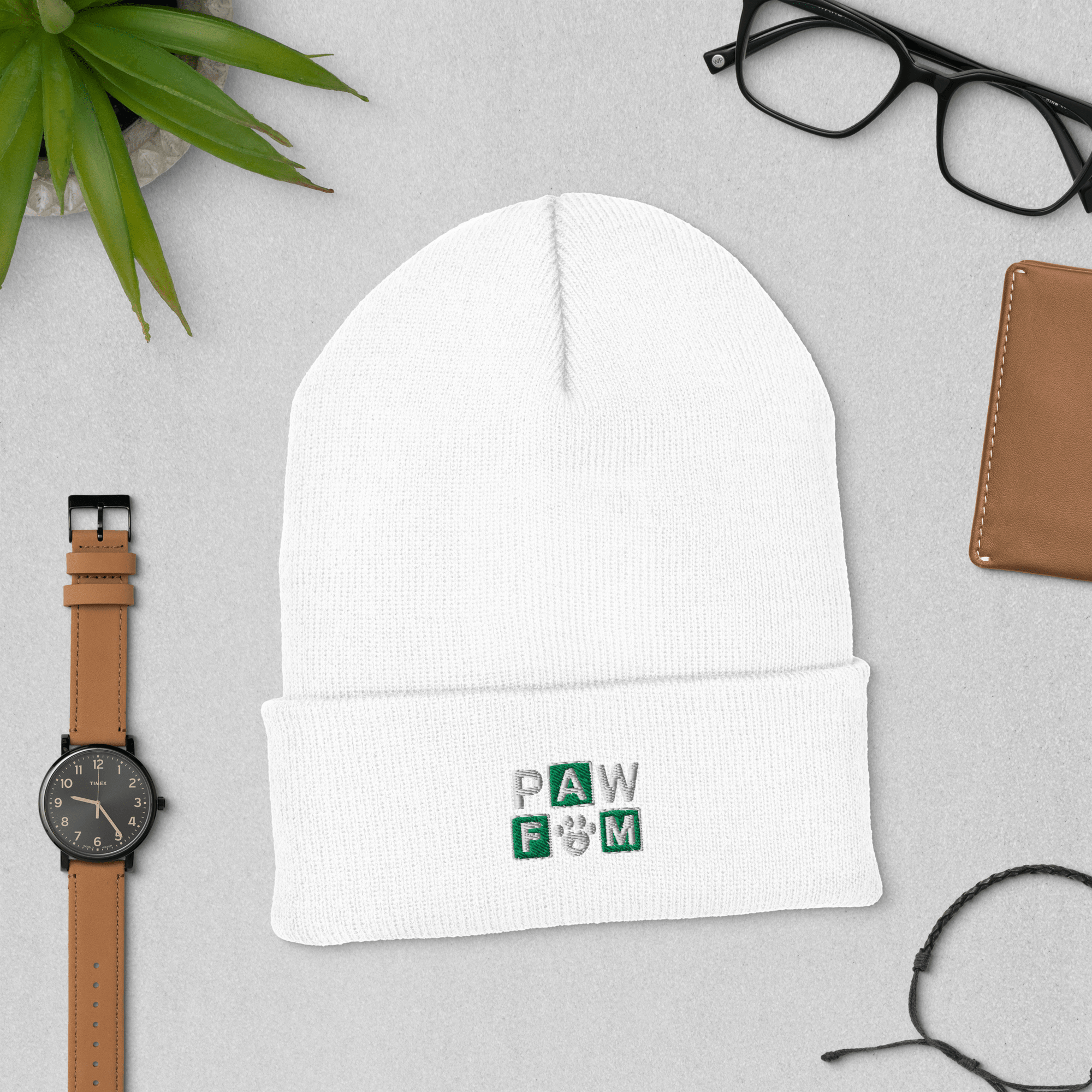 PAW FAM Dog Lover | Premium 3D Puff Embroidered Beanie | Brandabubble - Brandabubble