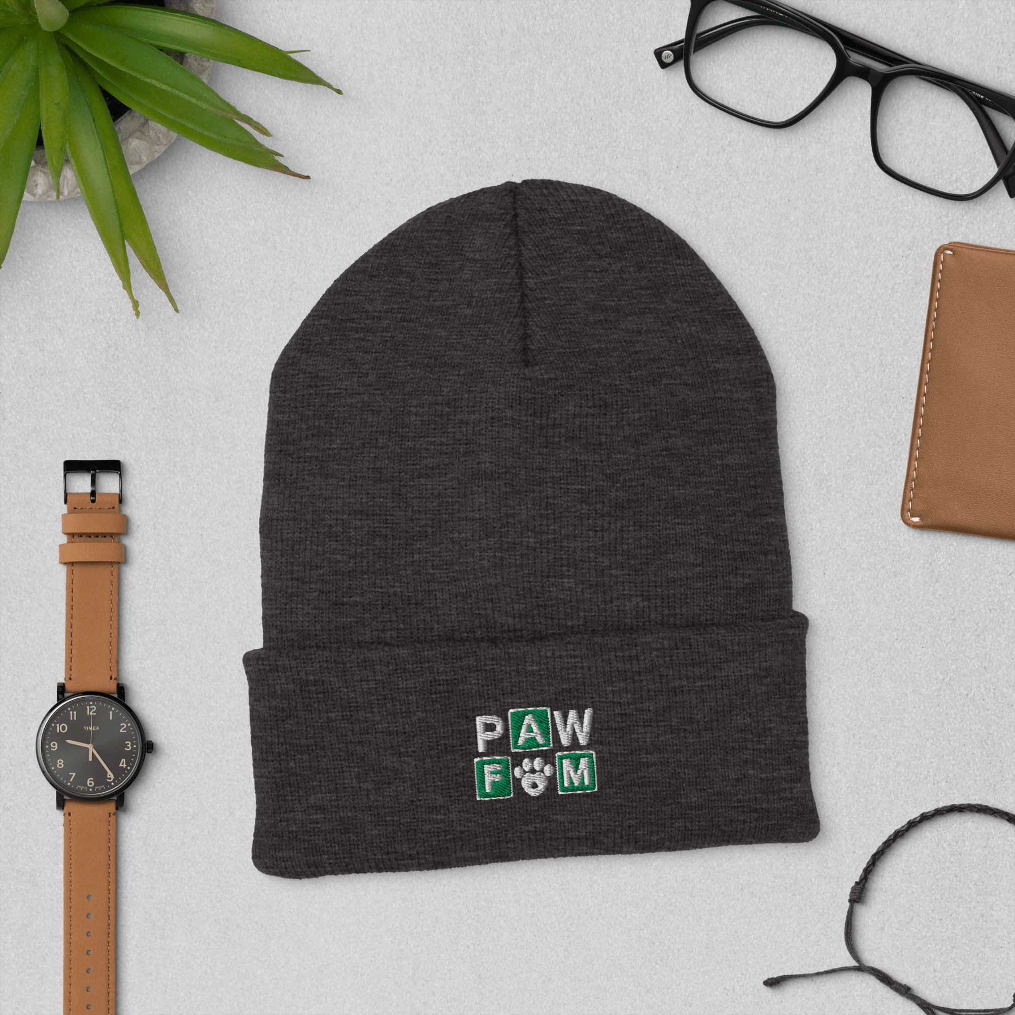 PAW FAM Dog Lover | Premium 3D Puff Embroidered Beanie | Brandabubble - Brandabubble