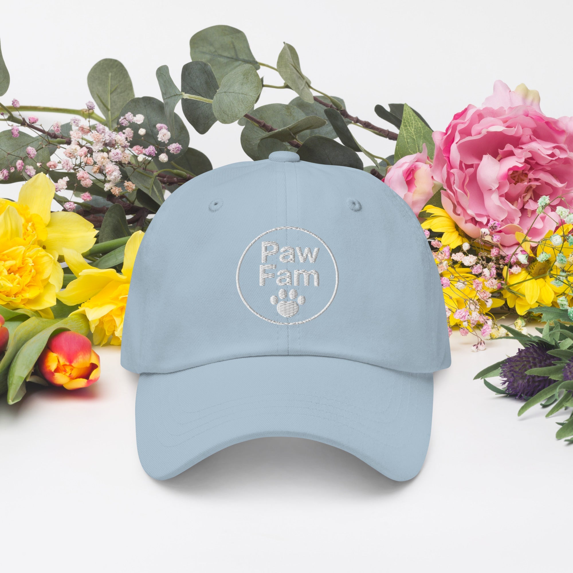 PAW FAM Dog Lover | Premium 3D Puff Embroidered Dad Hat | Brandabubble - Brandabubble