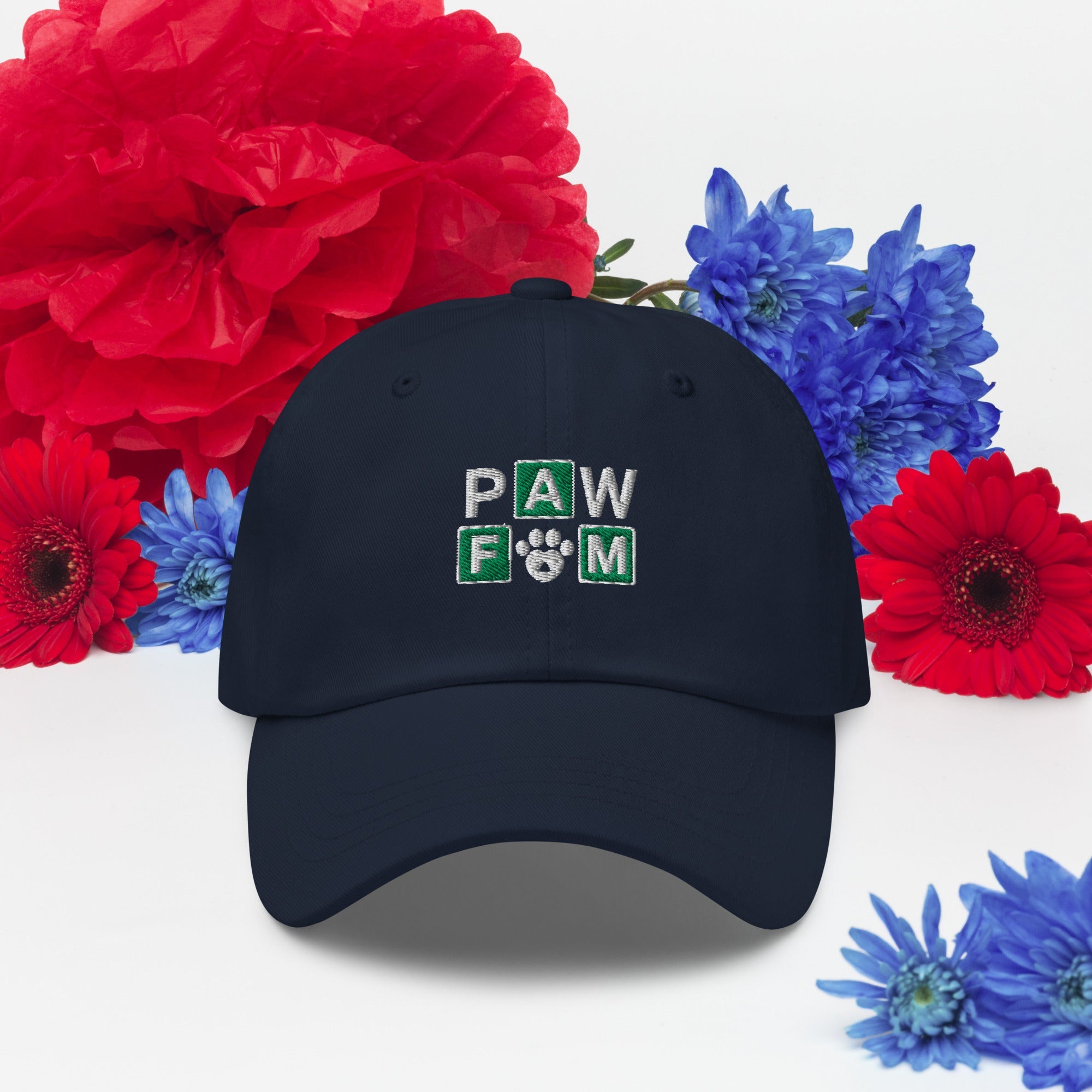 PAW FAM Dog Lover | Premium 3D Puff Embroidered Dad Hat | Brandabubble - Brandabubble