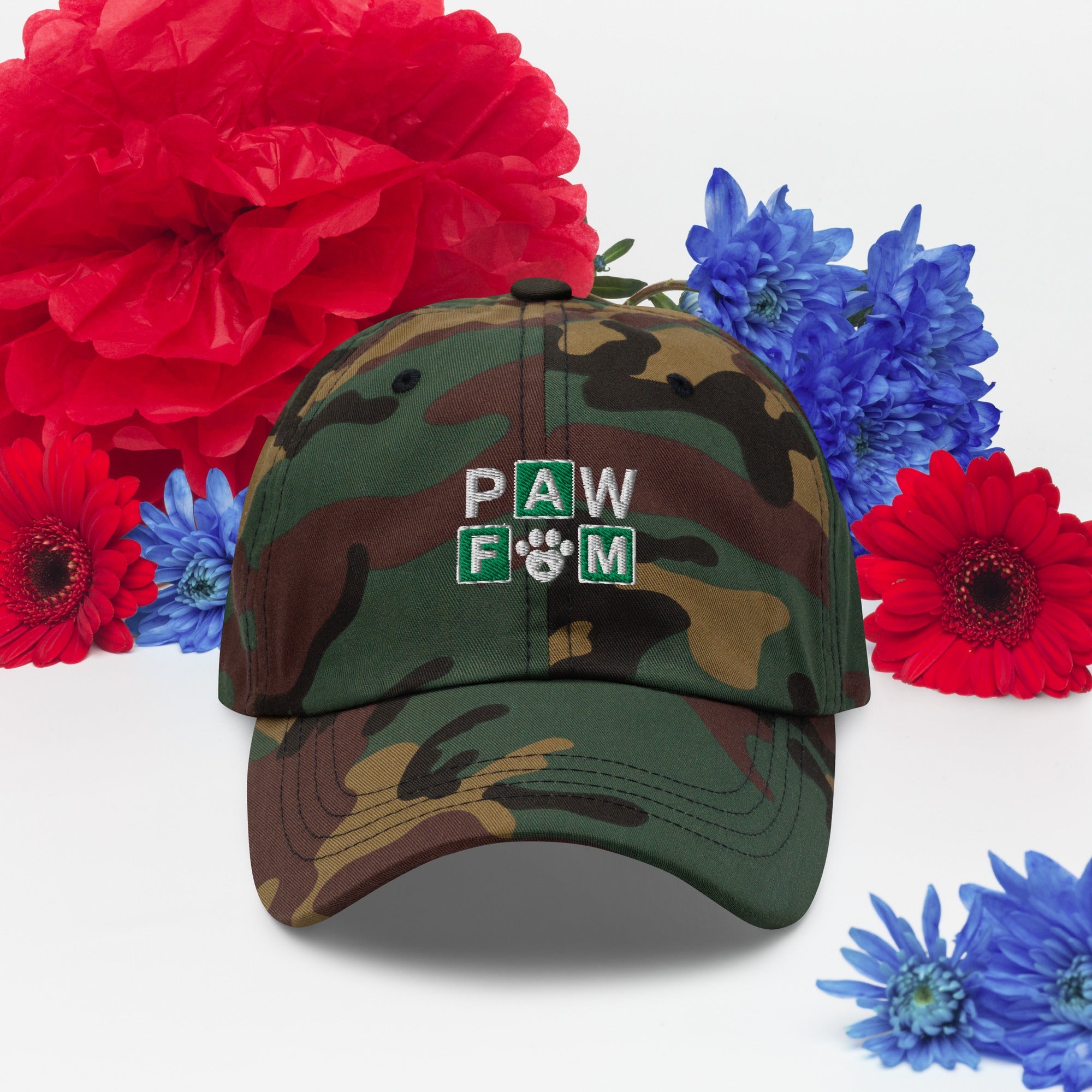 PAW FAM Dog Lover | Premium 3D Puff Embroidered Dad Hat | Brandabubble - Brandabubble