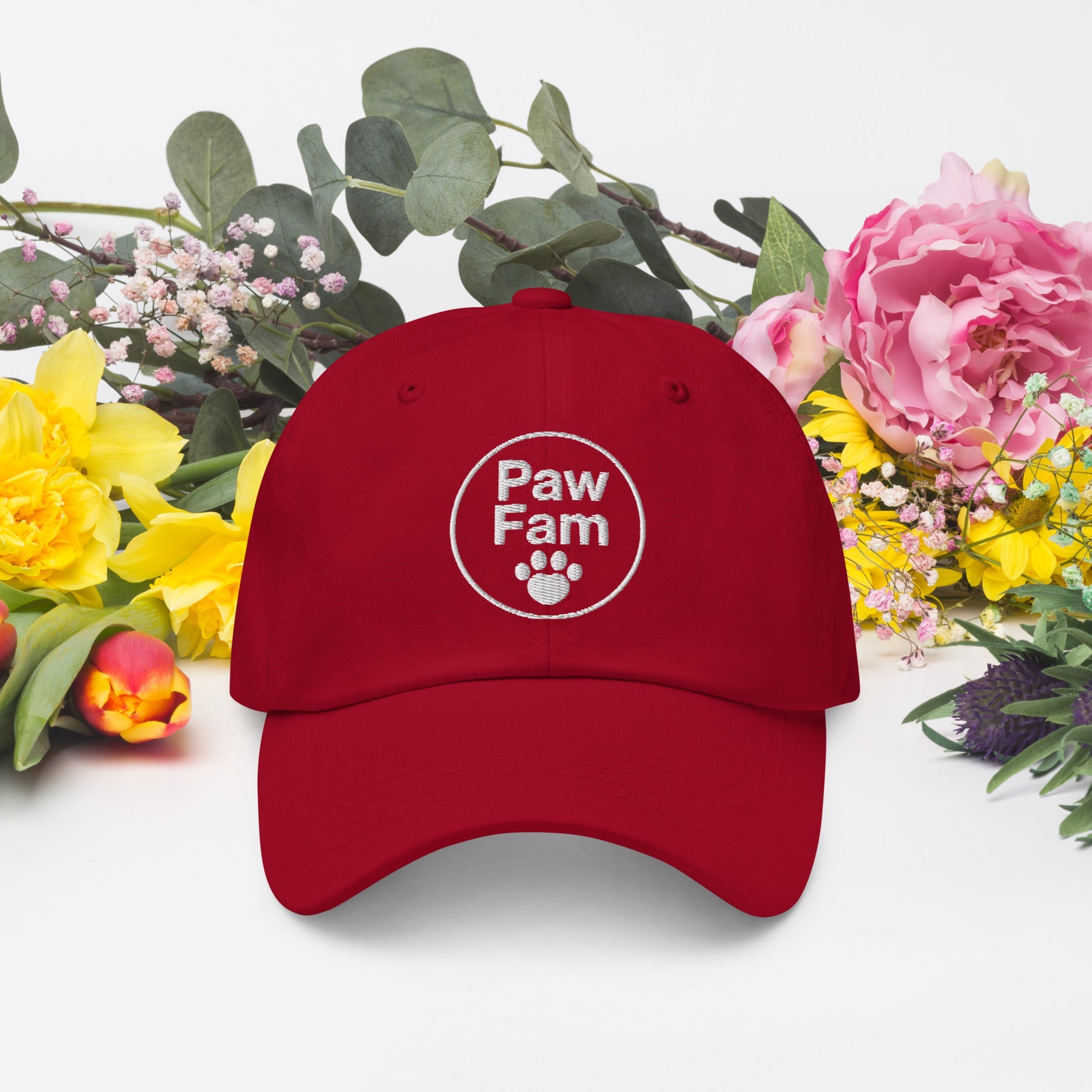 PAW FAM Dog Lover | Premium 3D Puff Embroidered Dad Hat | Brandabubble - Brandabubble