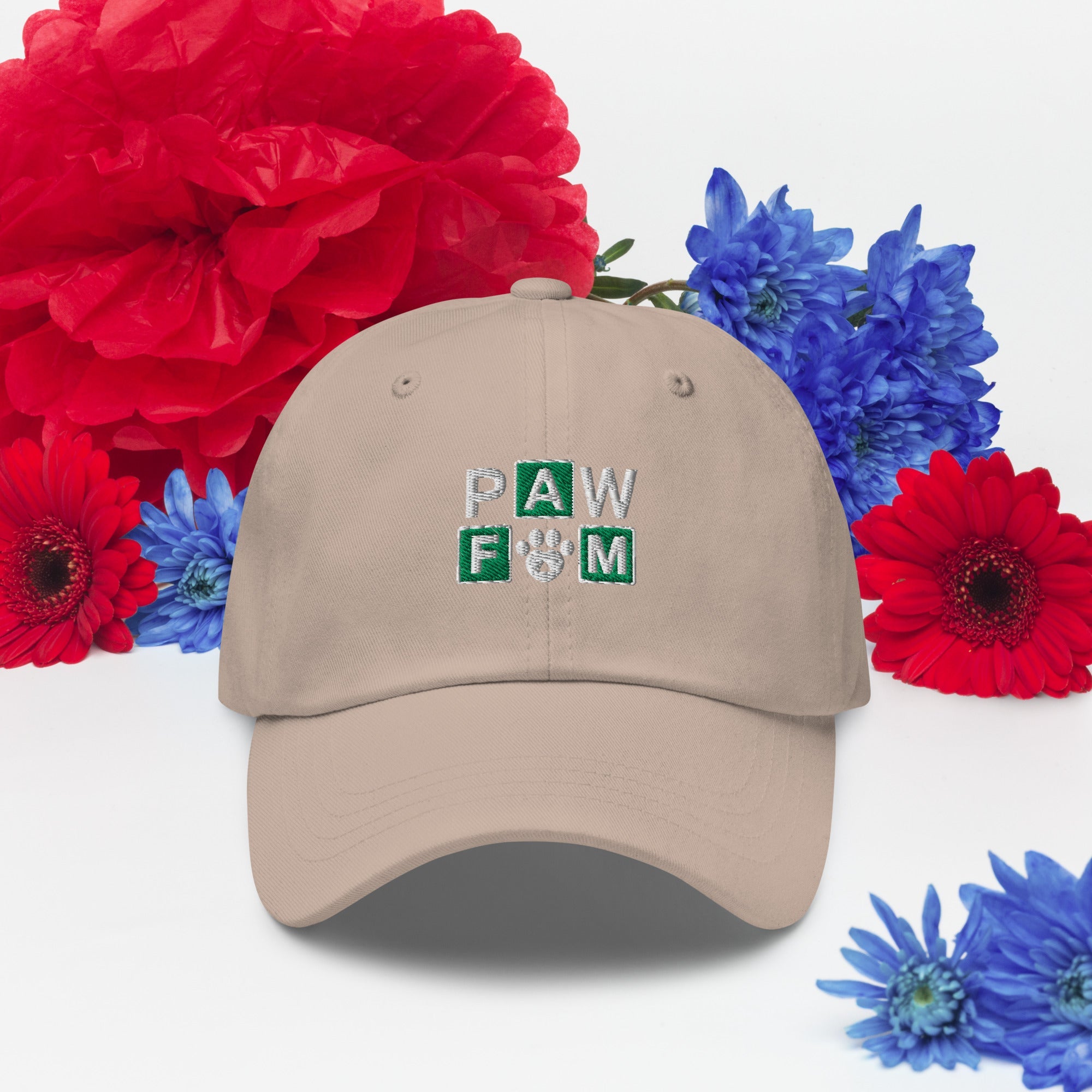 PAW FAM Dog Lover | Premium 3D Puff Embroidered Dad Hat | Brandabubble - Brandabubble