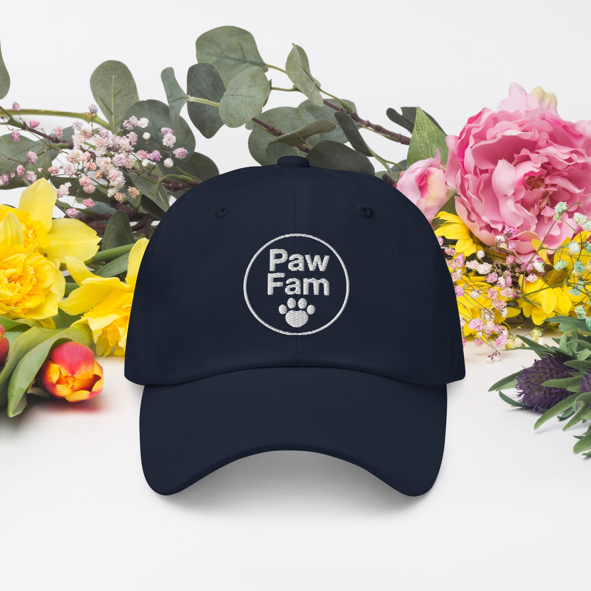 PAW FAM Dog Lover | Premium 3D Puff Embroidered Dad Hat | Brandabubble - Brandabubble