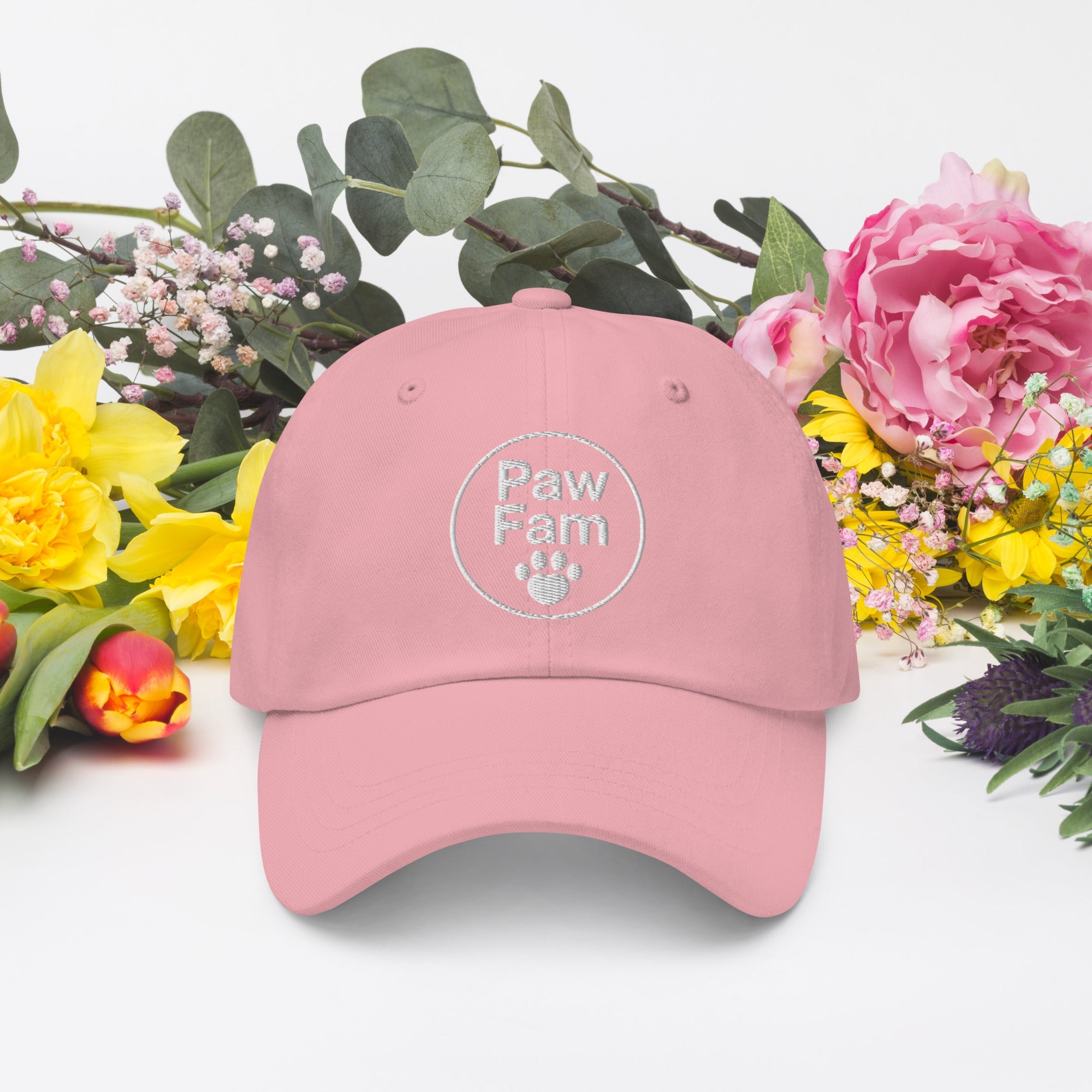 PAW FAM Dog Lover | Premium 3D Puff Embroidered Dad Hat | Brandabubble - Brandabubble