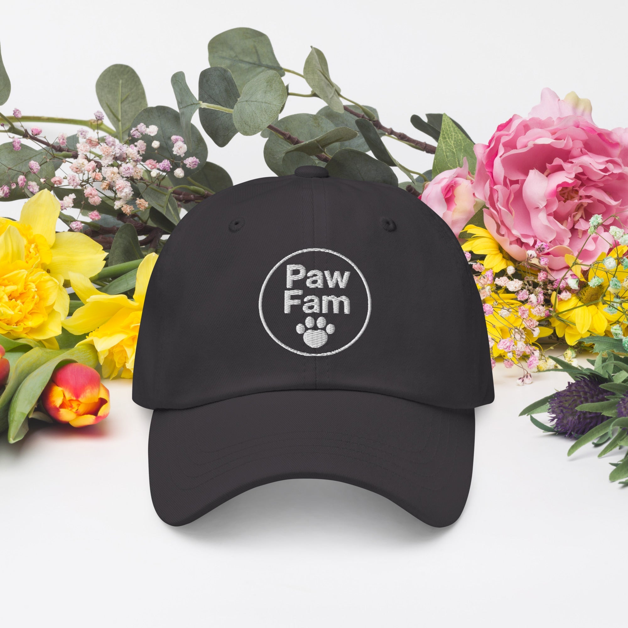 PAW FAM Dog Lover | Premium 3D Puff Embroidered Dad Hat | Brandabubble - Brandabubble