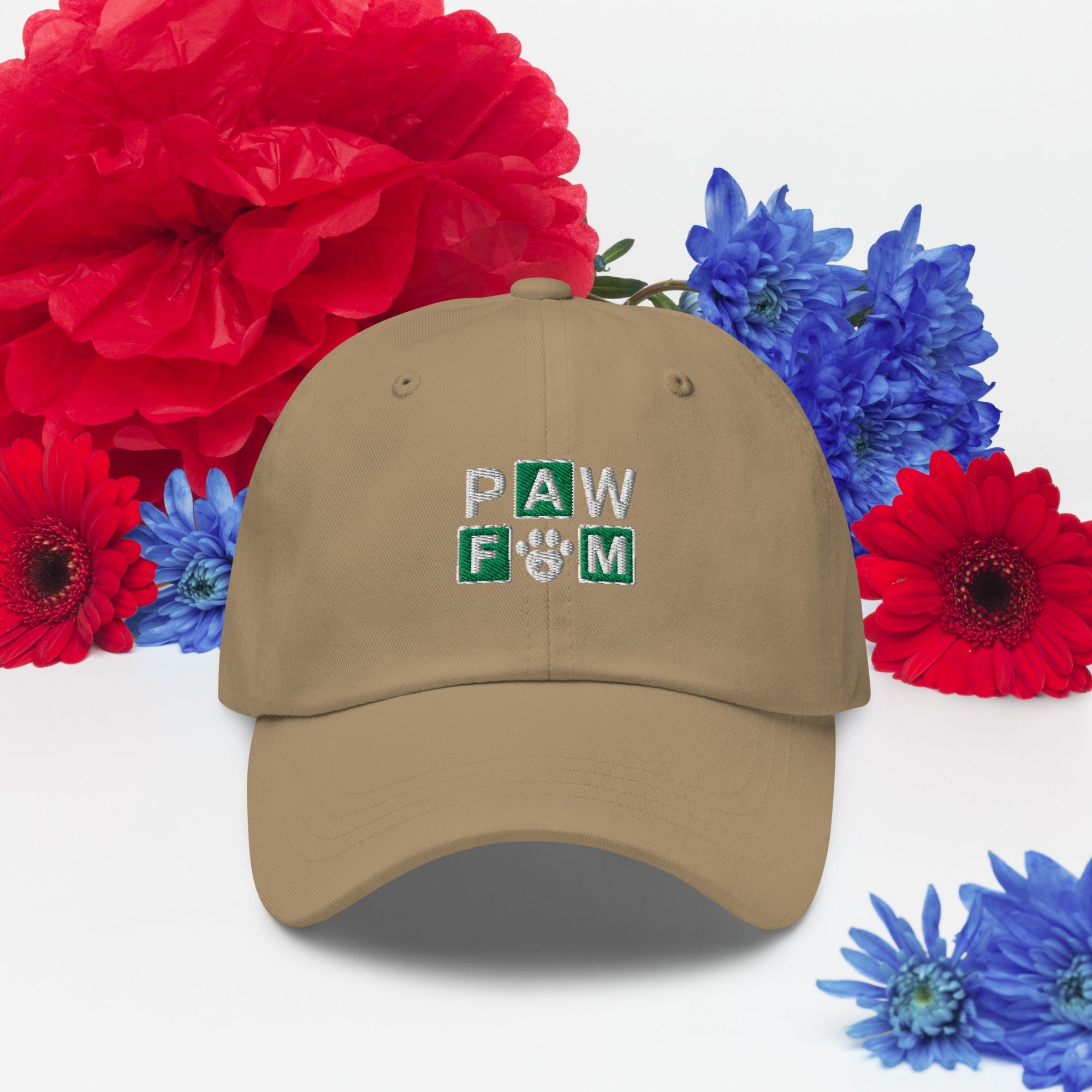 PAW FAM Dog Lover | Premium 3D Puff Embroidered Dad Hat | Brandabubble - Brandabubble