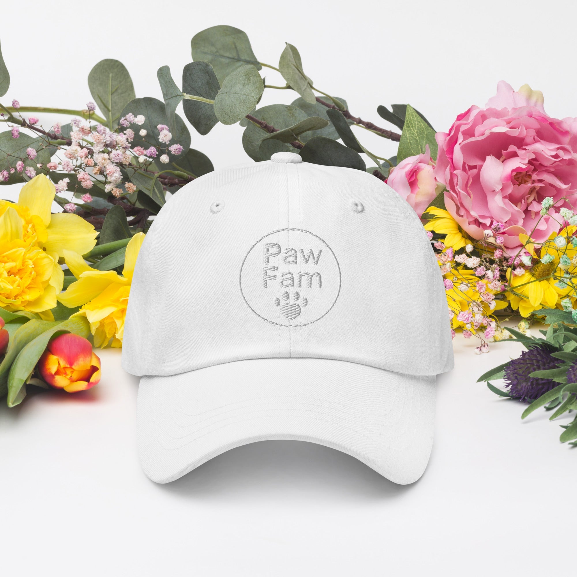 PAW FAM Dog Lover | Premium 3D Puff Embroidered Dad Hat | Brandabubble - Brandabubble