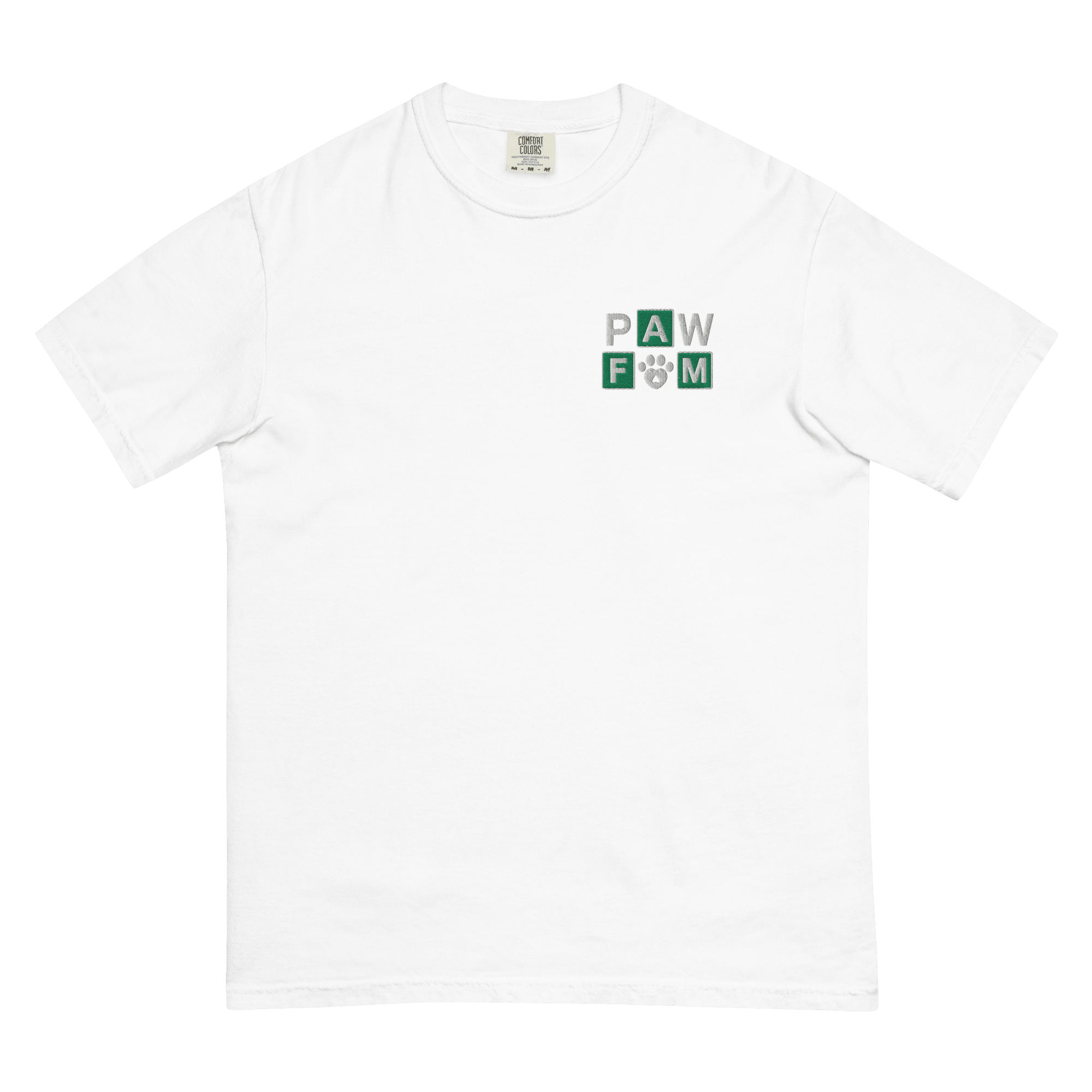 PAW FAM Dog Lover | Premium Heavyweight Embroidered T-Shirt | Brandabubble - Brandabubble