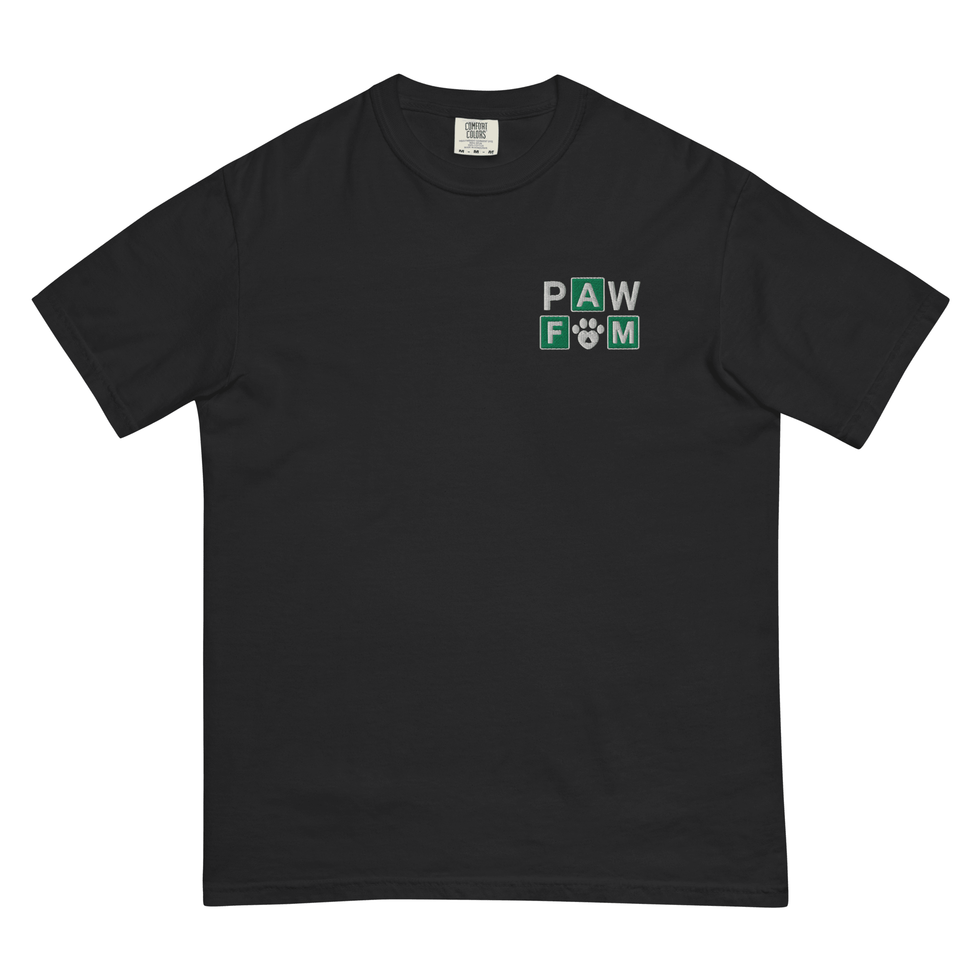 PAW FAM Dog Lover | Premium Heavyweight Embroidered T-Shirt | Brandabubble - Brandabubble