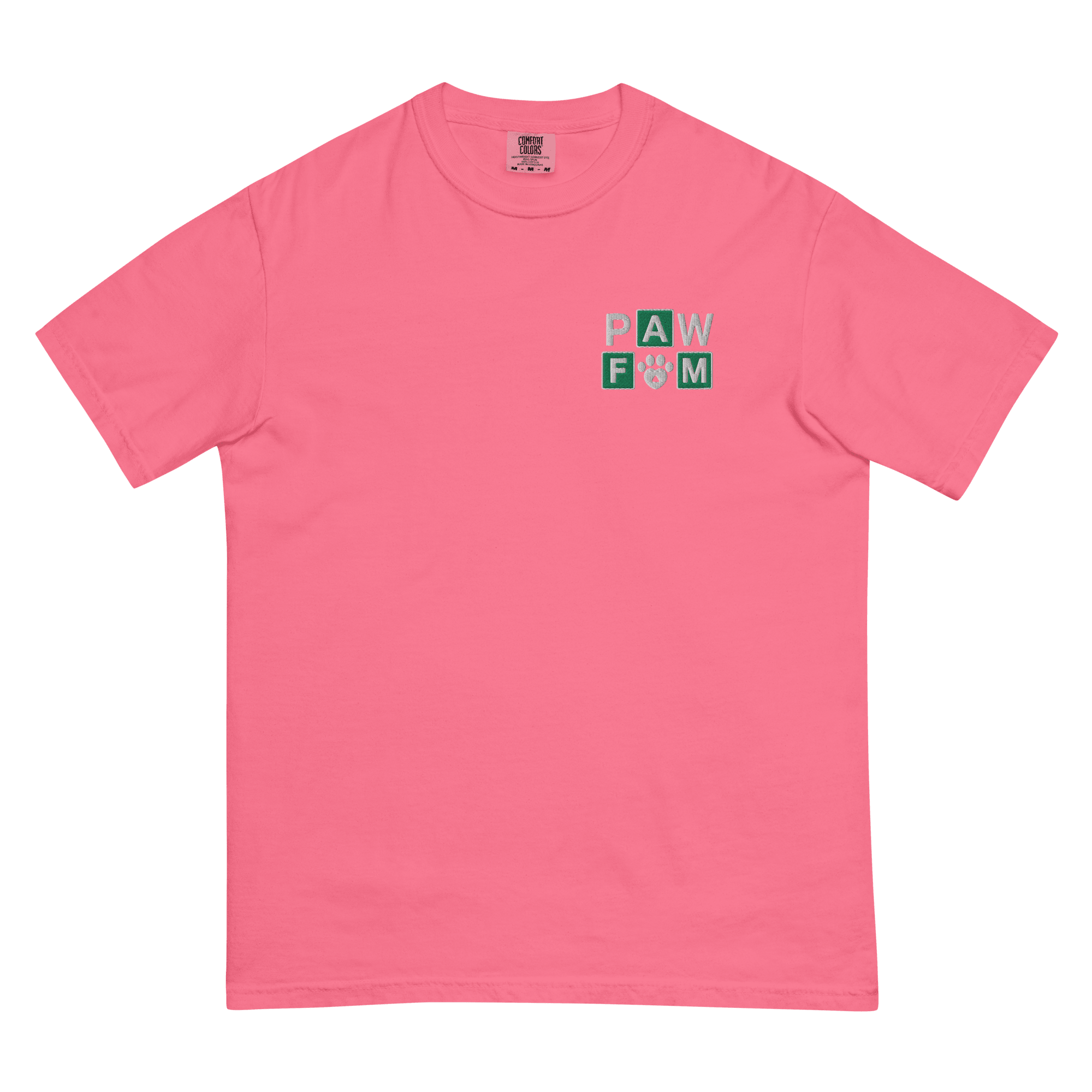 PAW FAM Dog Lover | Premium Heavyweight Embroidered T-Shirt | Brandabubble - Brandabubble