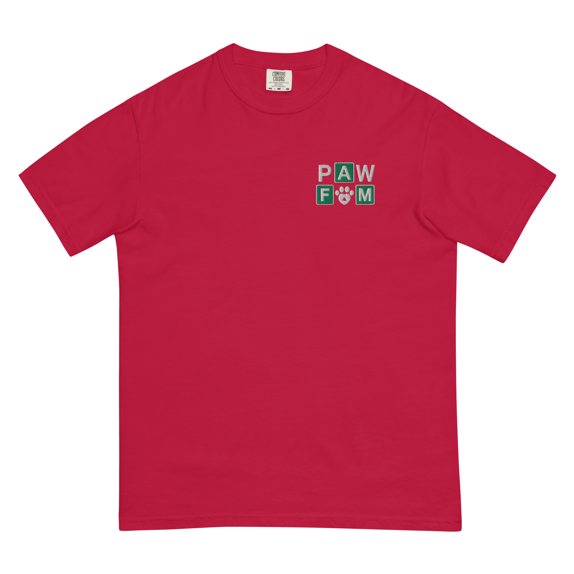 PAW FAM Dog Lover | Premium Heavyweight Embroidered T-Shirt | Brandabubble - Brandabubble