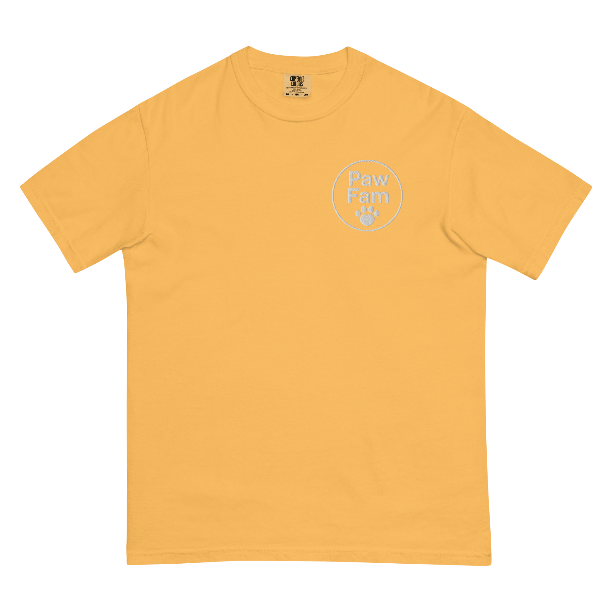 PAW FAM Dog Lover | Premium Heavyweight Embroidered T-Shirt | Brandabubble - Brandabubble