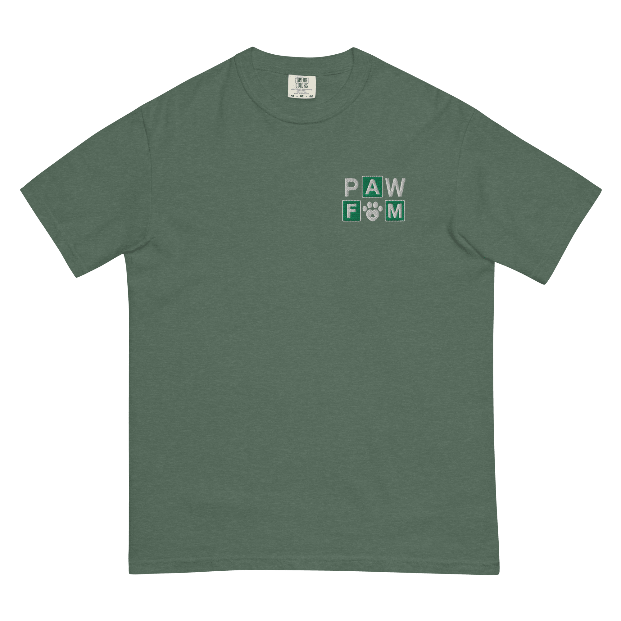 PAW FAM Dog Lover | Premium Heavyweight Embroidered T-Shirt | Brandabubble - Brandabubble