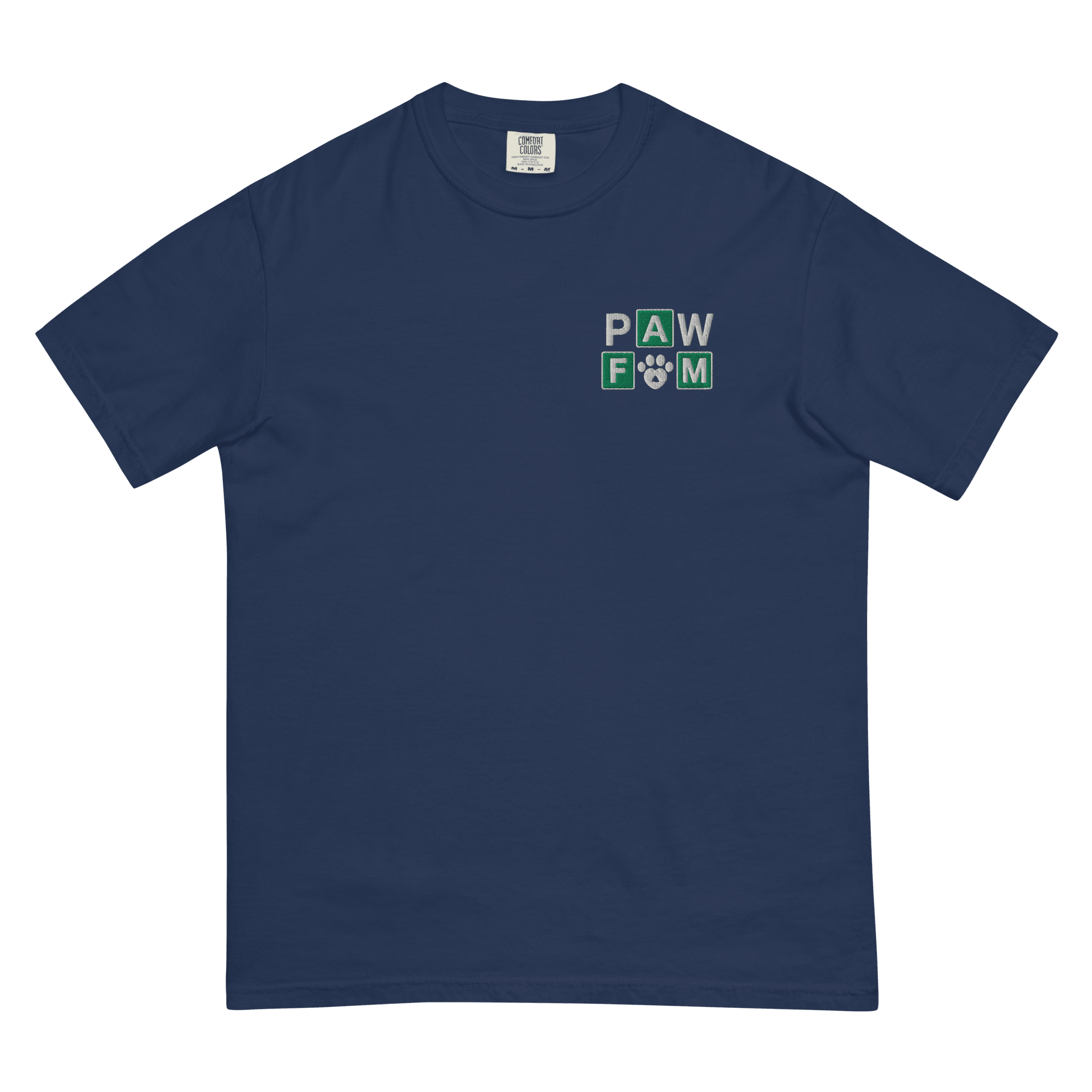 PAW FAM Dog Lover | Premium Heavyweight Embroidered T-Shirt | Brandabubble - Brandabubble