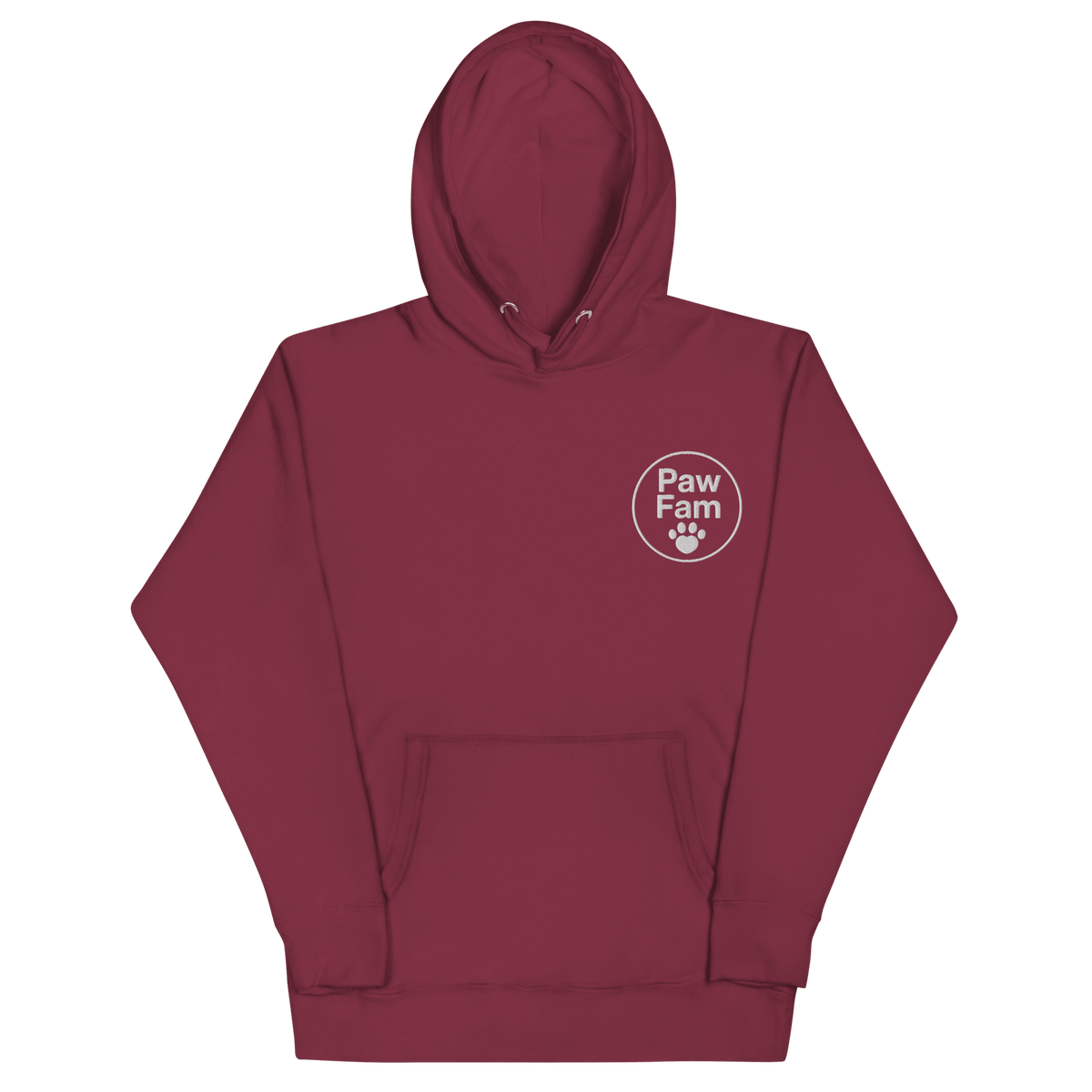 PAW FAM Premium Embroidered Dog Lover Hoodie | Unisex Pullover | Brandabubble - Brandabubble