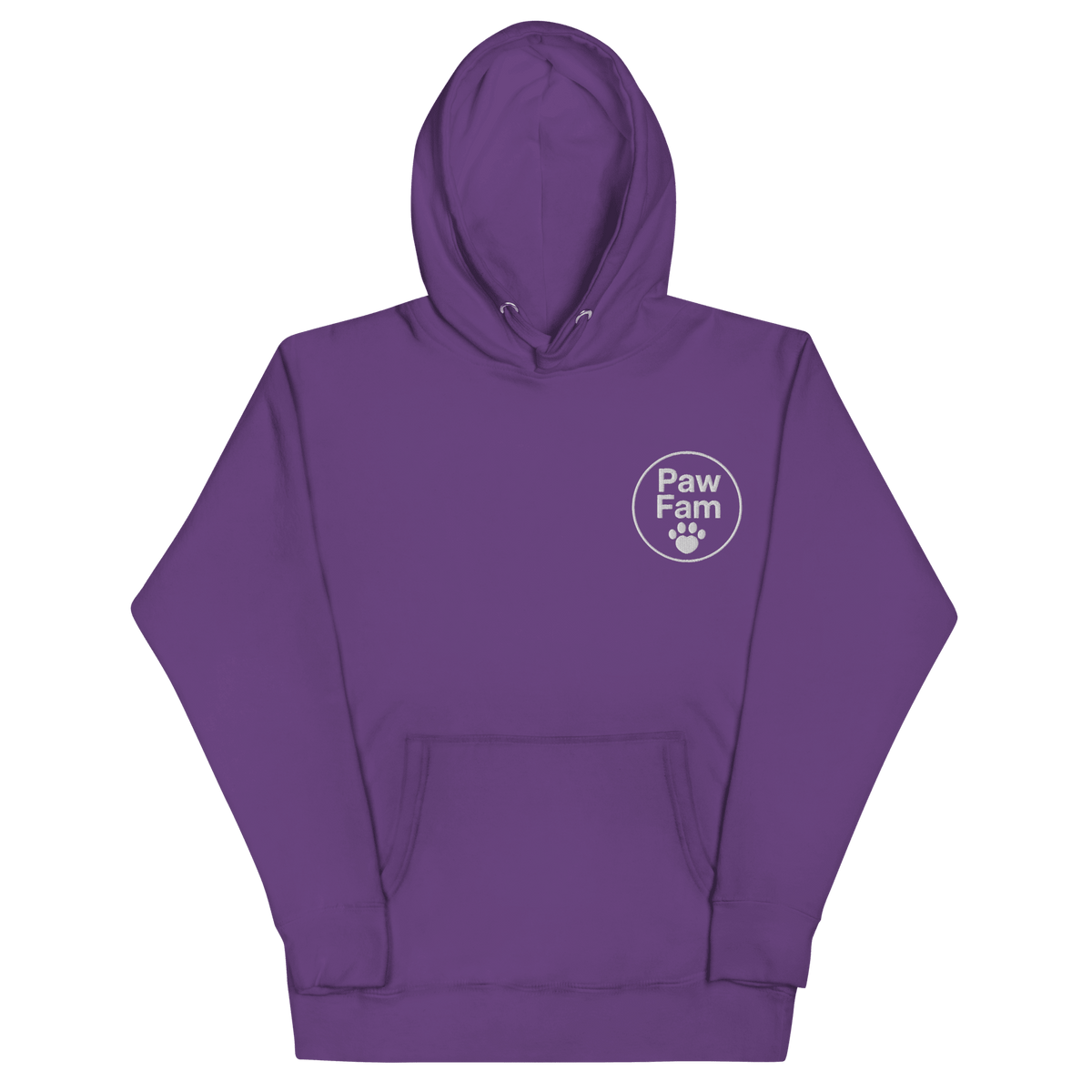 PAW FAM Premium Embroidered Dog Lover Hoodie | Unisex Pullover | Brandabubble - Brandabubble