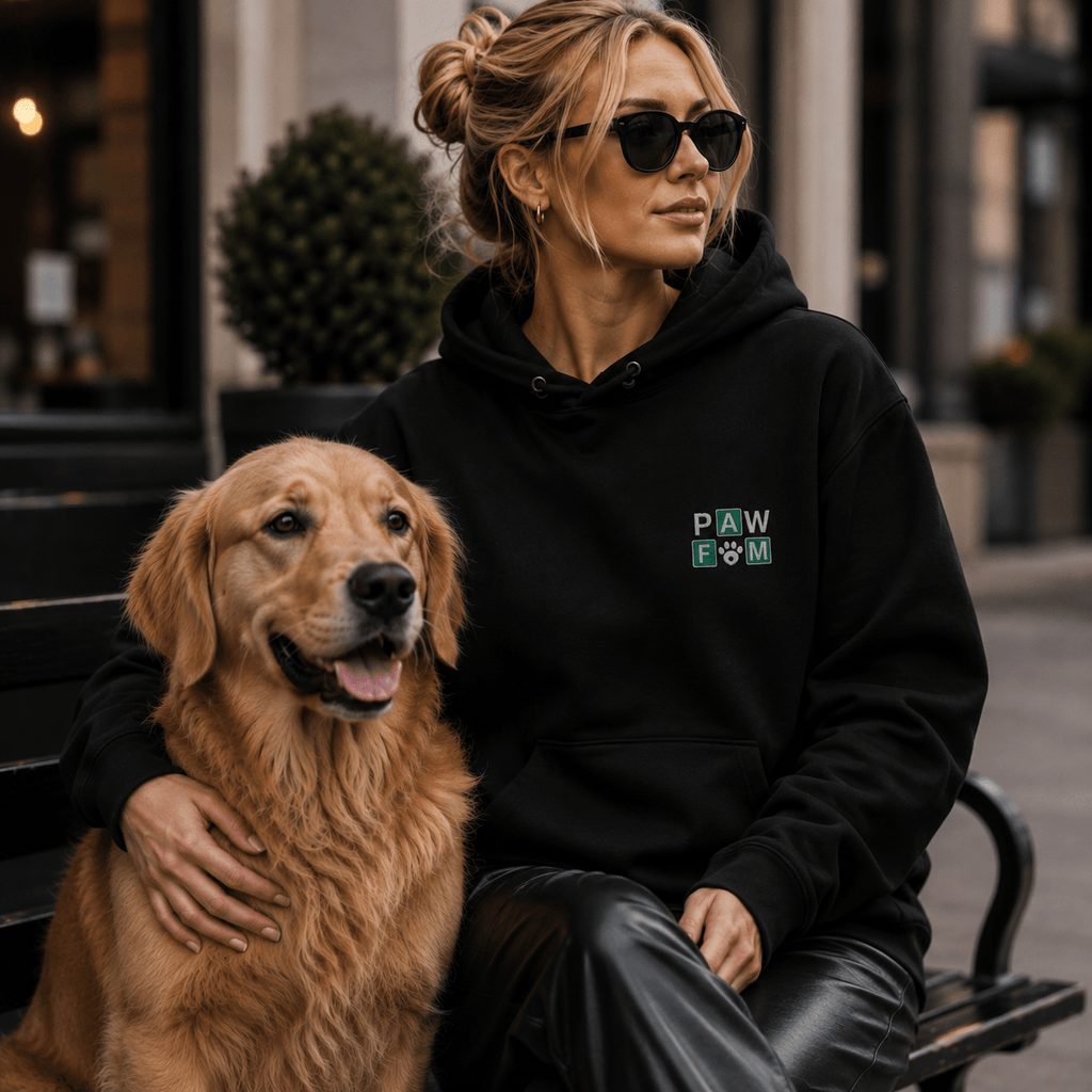 PAW FAM Premium Embroidered Dog Lover Hoodie | Unisex Pullover | Brandabubble - Brandabubble