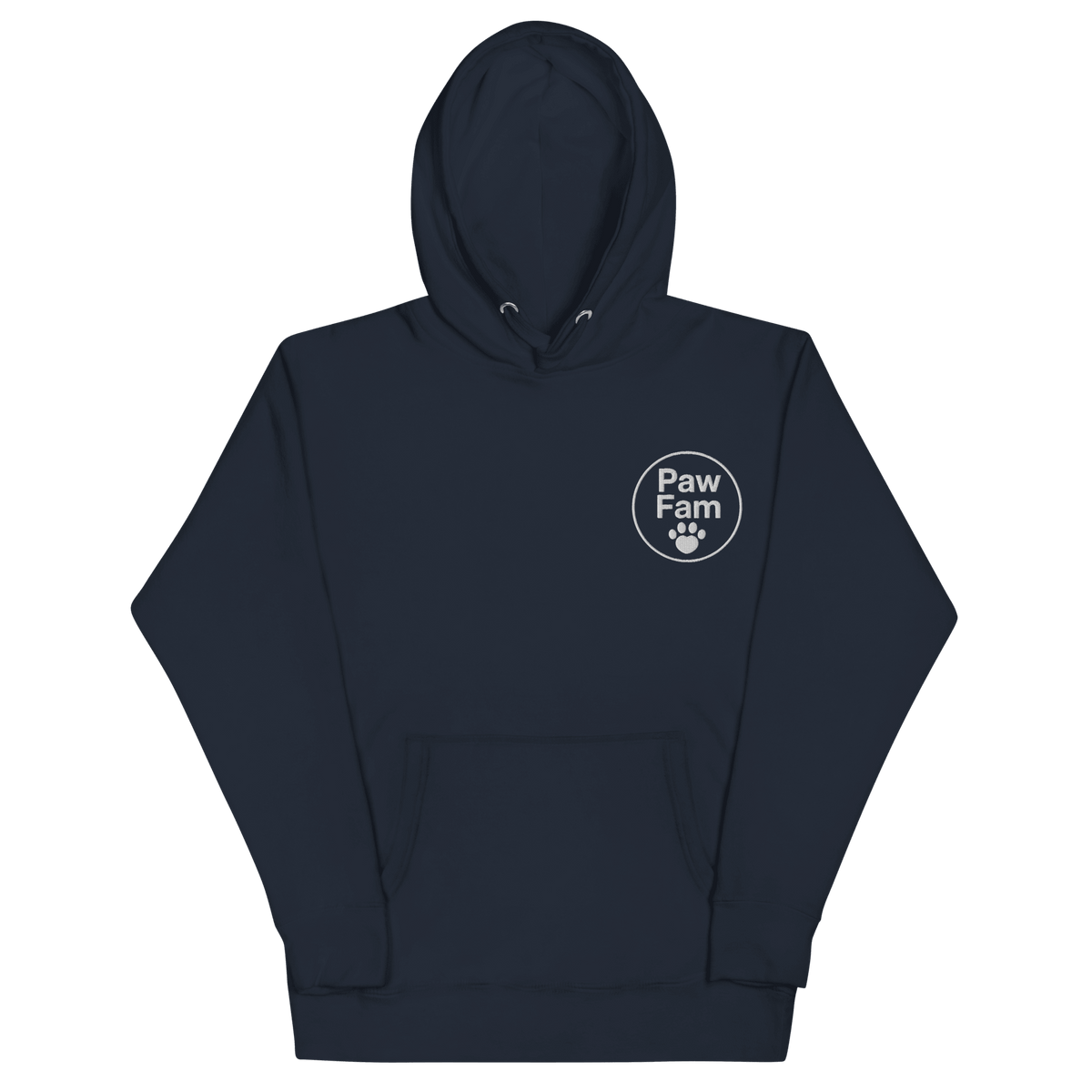 PAW FAM Premium Embroidered Dog Lover Hoodie | Unisex Pullover | Brandabubble - Brandabubble