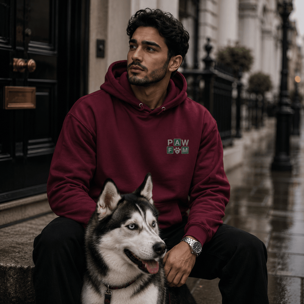 PAW FAM Premium Embroidered Dog Lover Hoodie | Unisex Pullover | Brandabubble - Brandabubble