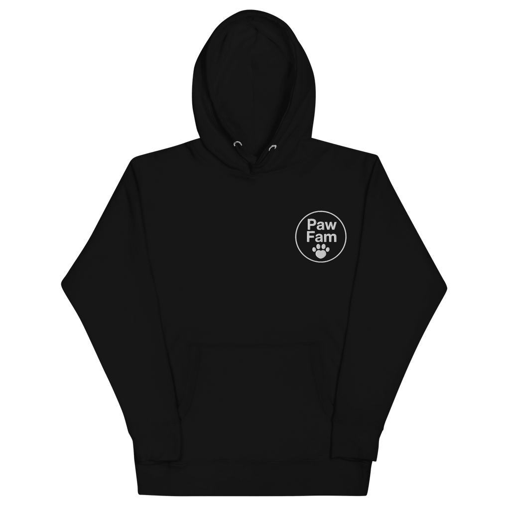 PAW FAM Premium Embroidered Dog Lover Hoodie | Unisex Pullover | Brandabubble - Brandabubble