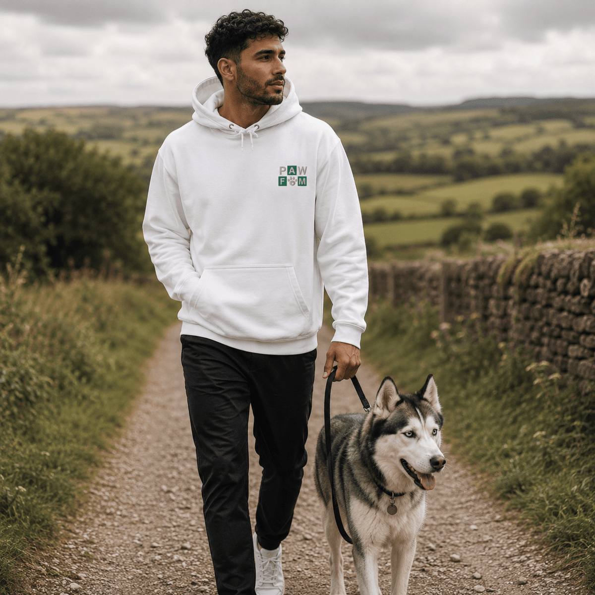 PAW FAM Premium Embroidered Dog Lover Hoodie | Unisex Pullover | Brandabubble - Brandabubble