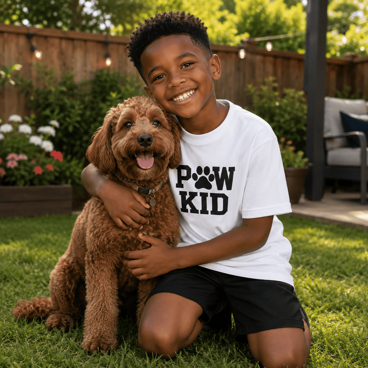 PAW KID Premium Classic Tee | Kids Dog & Pet Lover T-Shirt | Brandabubble - Brandabubble