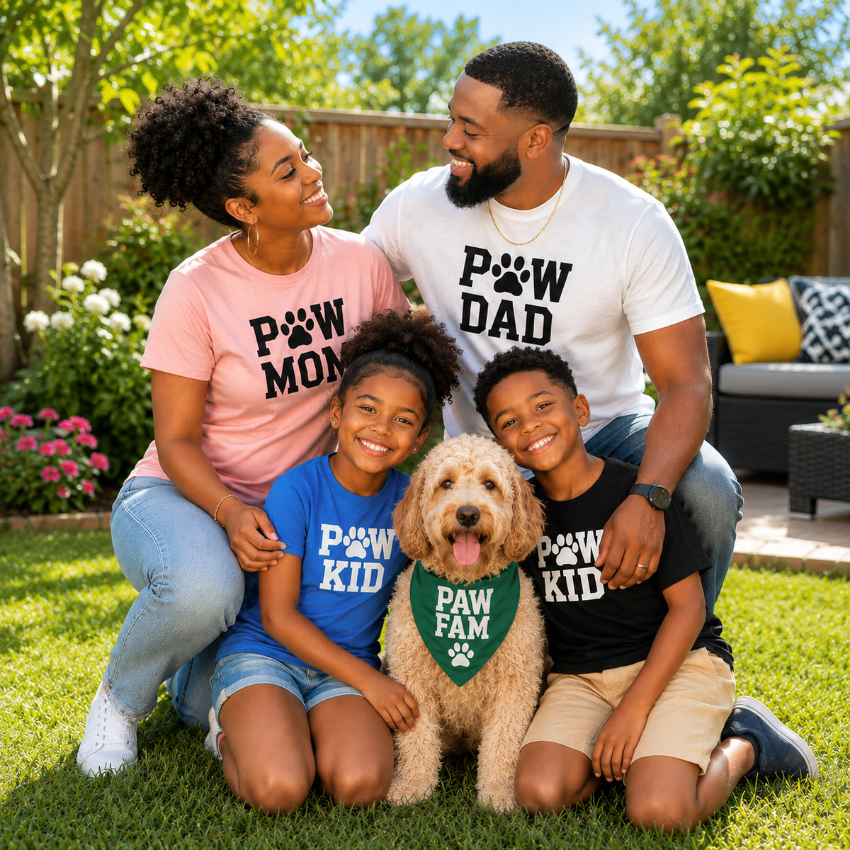 PAW KID Premium Classic Tee | Kids Dog & Pet Lover T-Shirt | Brandabubble - Brandabubble