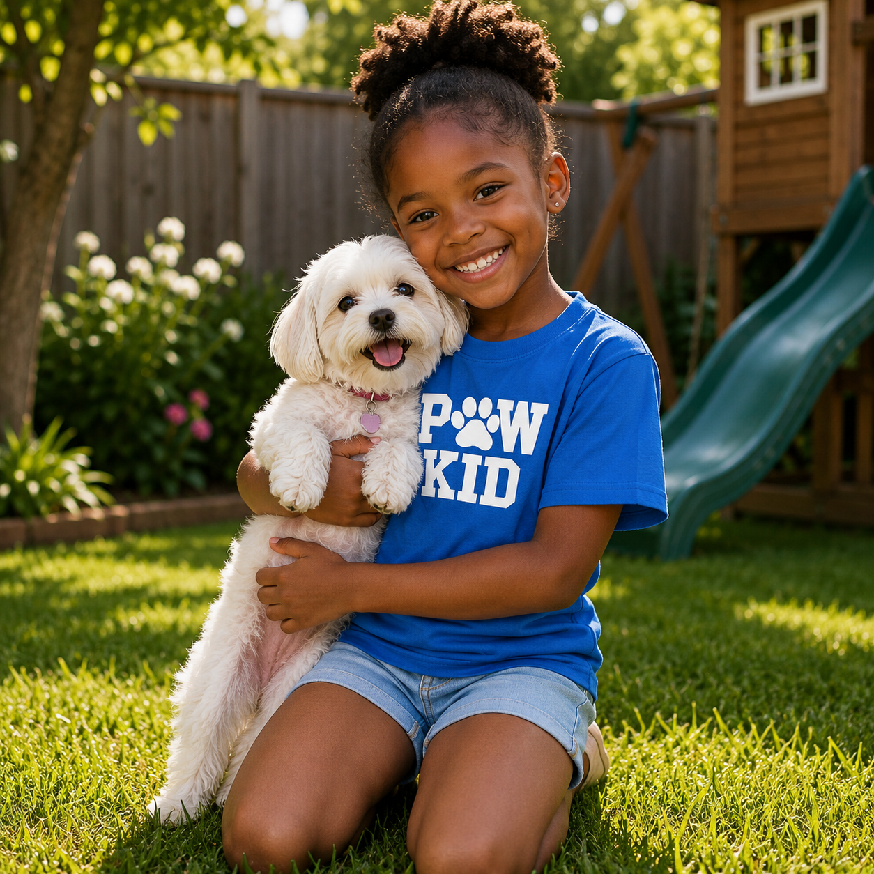 PAW KID Premium Classic Tee | Kids Dog & Pet Lover T-Shirt | Brandabubble - Brandabubble