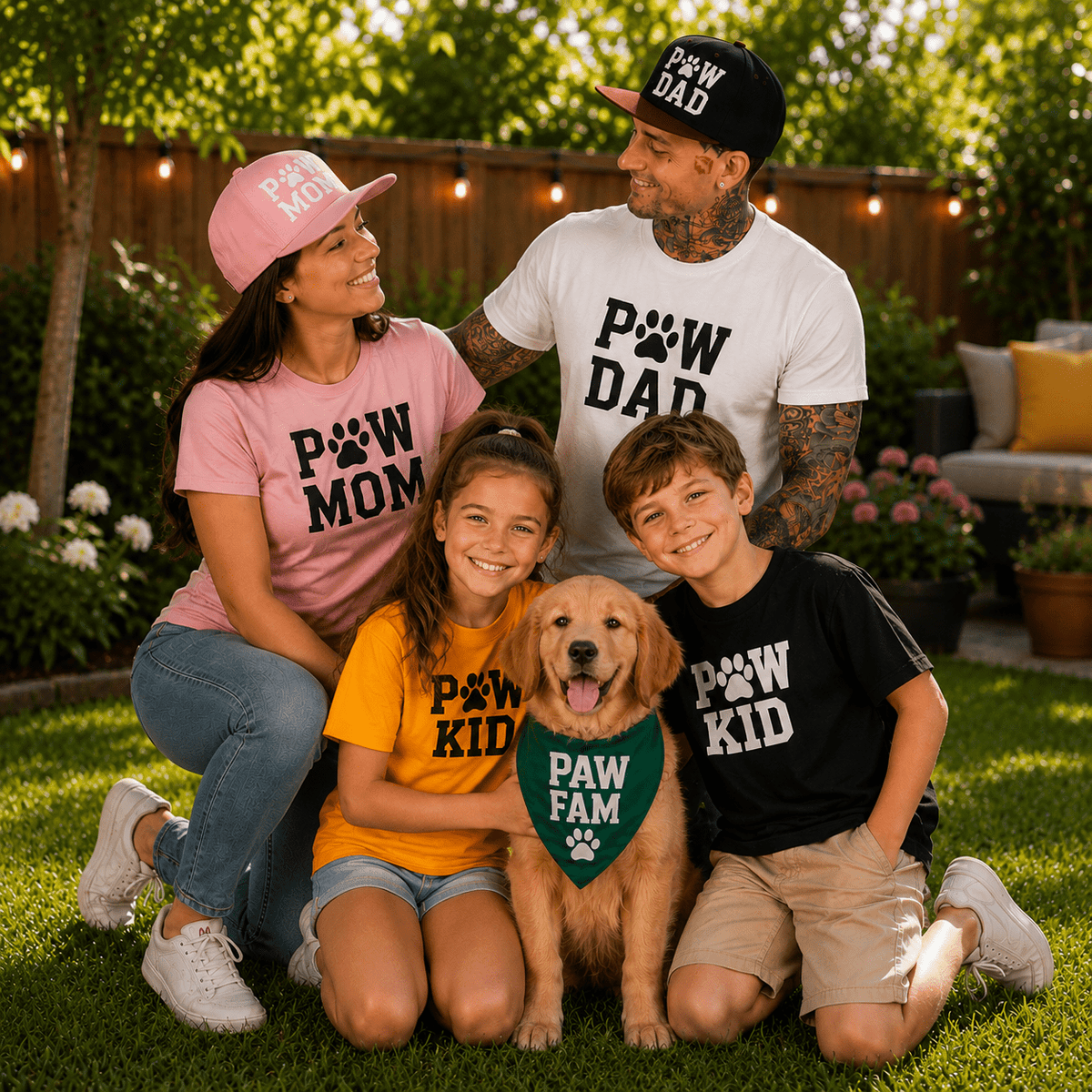 PAW KID Premium Classic Tee | Kids Dog & Pet Lover T-Shirt | Brandabubble - Brandabubble