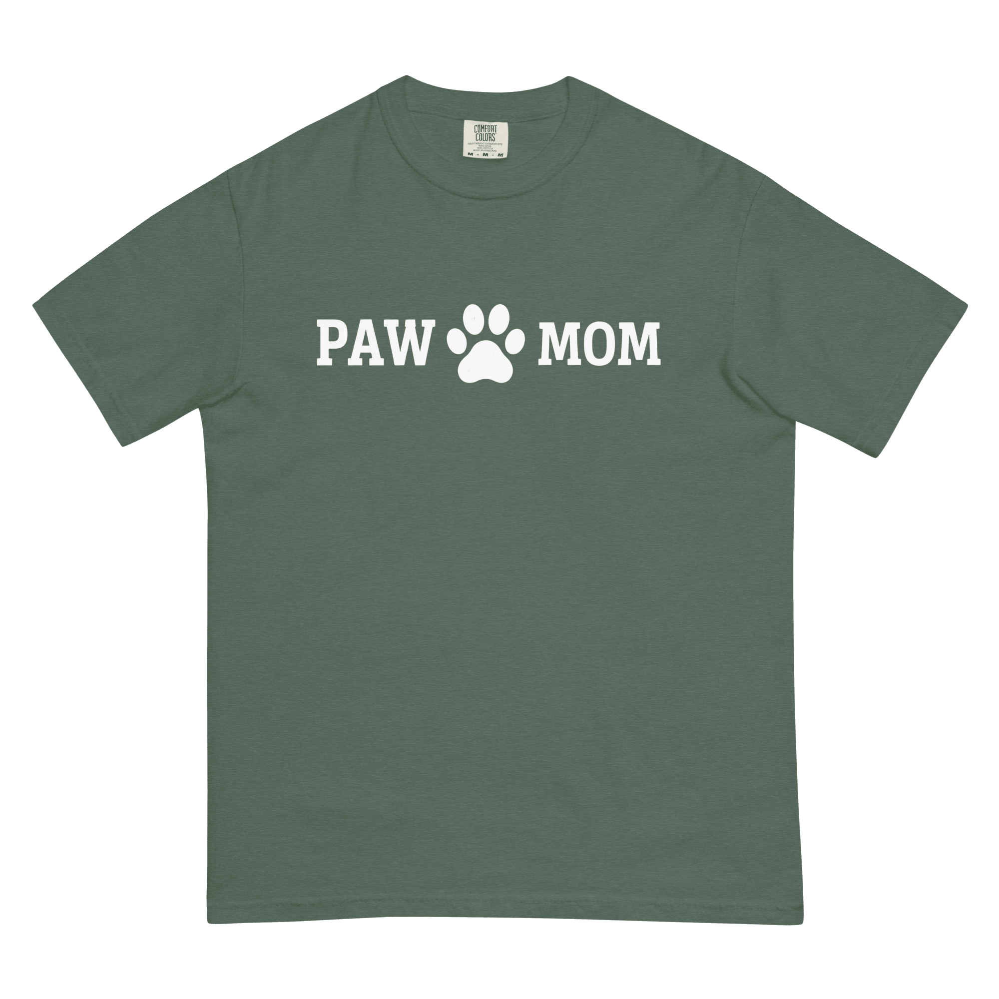 PAW MOM Dog Mum | Premium Heavyweight Printed T-Shirt | Brandabubble - Brandabubble