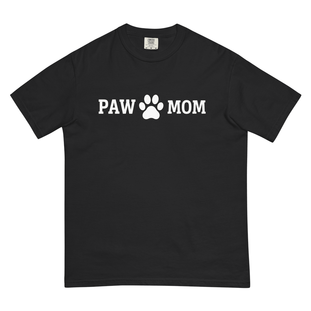 PAW MOM Dog Mum | Premium Heavyweight Printed T-Shirt | Brandabubble - Brandabubble