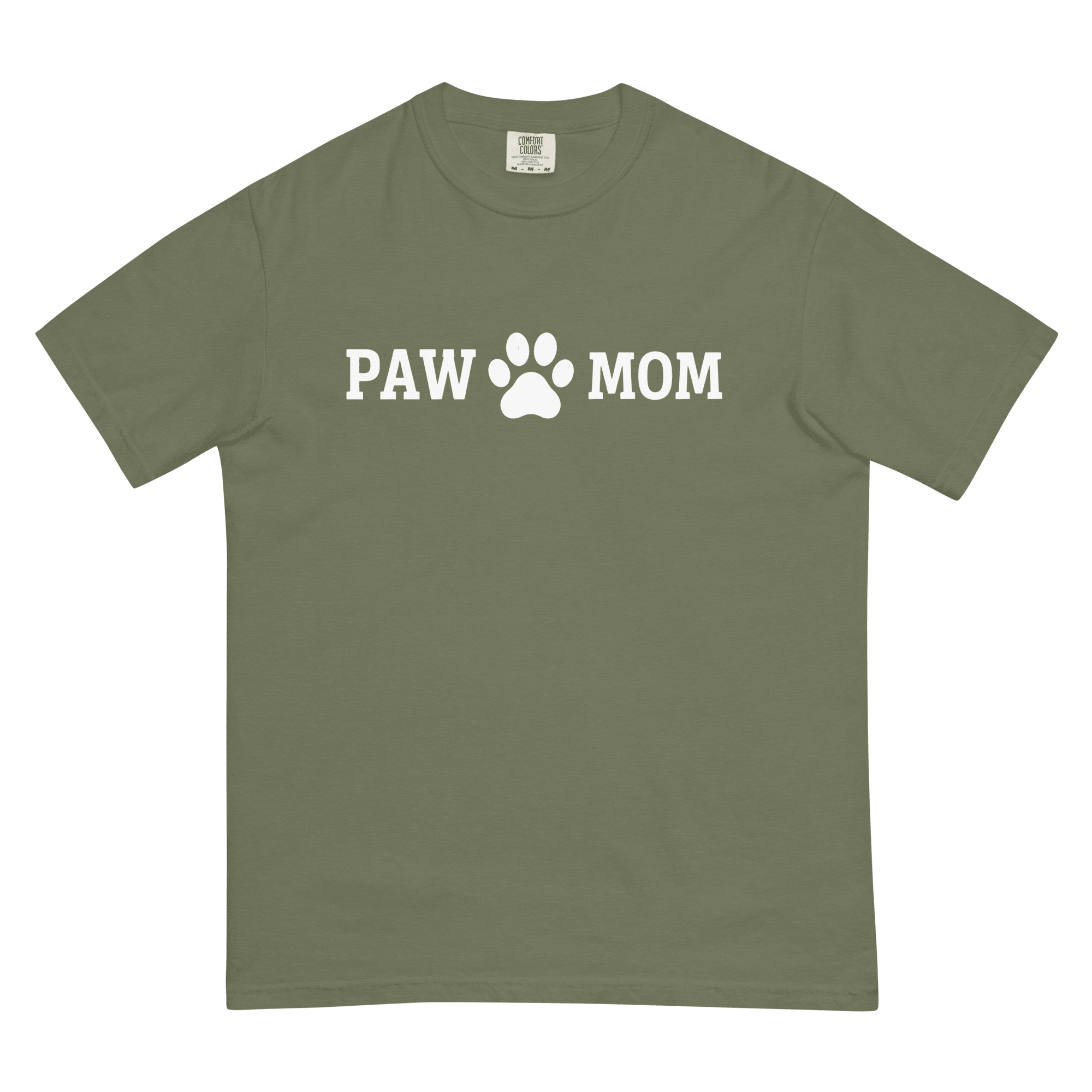 PAW MOM Dog Mum | Premium Heavyweight Printed T-Shirt | Brandabubble - Brandabubble