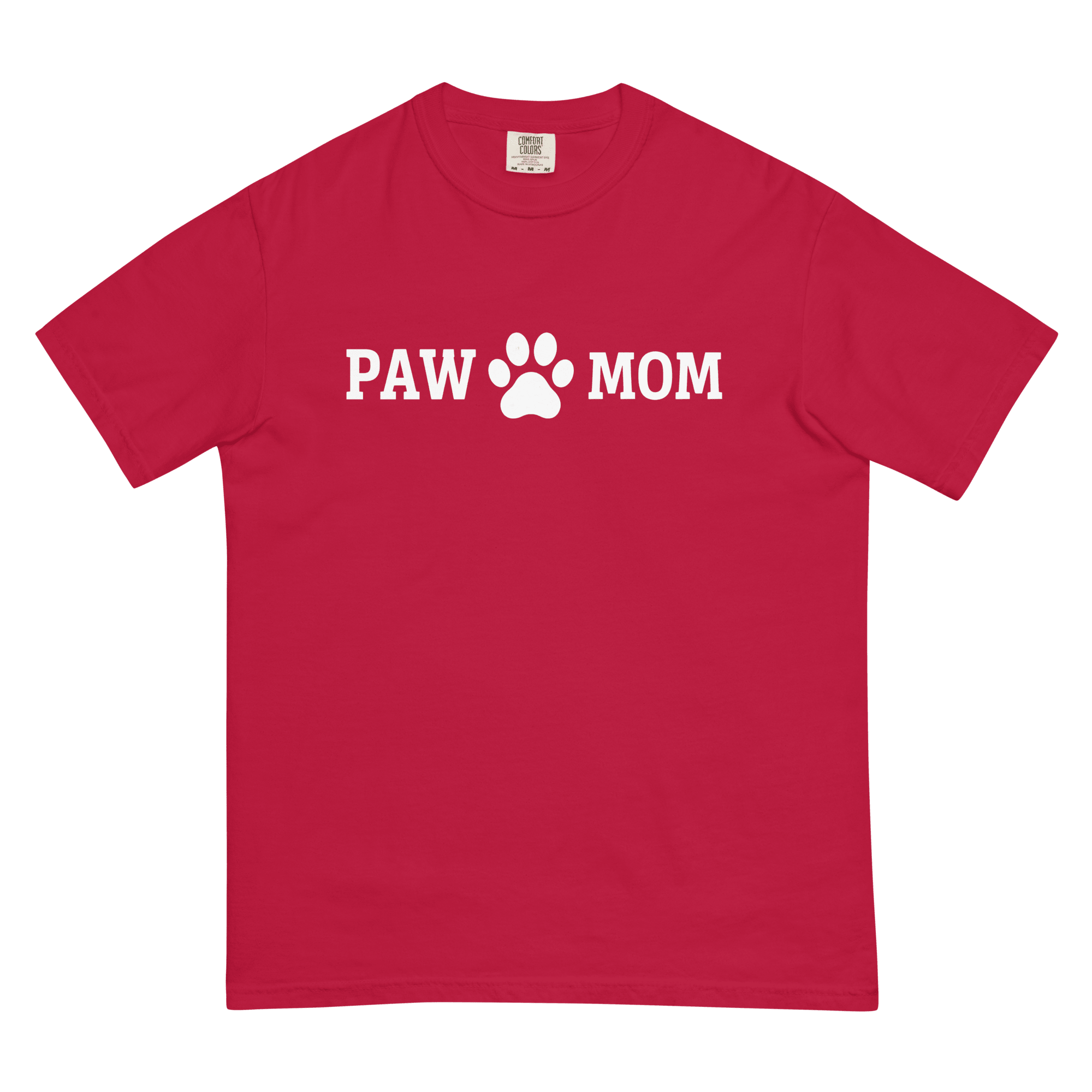 PAW MOM Dog Mum | Premium Heavyweight Printed T-Shirt | Brandabubble - Brandabubble