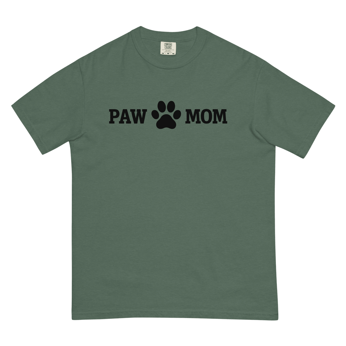 PAW MOM Premium Heavyweight Printed T-Shirt | Unisex Dog & Pet Mum Tee | Brandabubble - Brandabubble