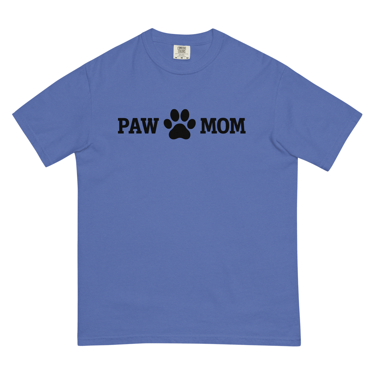 PAW MOM Premium Heavyweight Printed T-Shirt | Unisex Dog & Pet Mum Tee | Brandabubble - Brandabubble