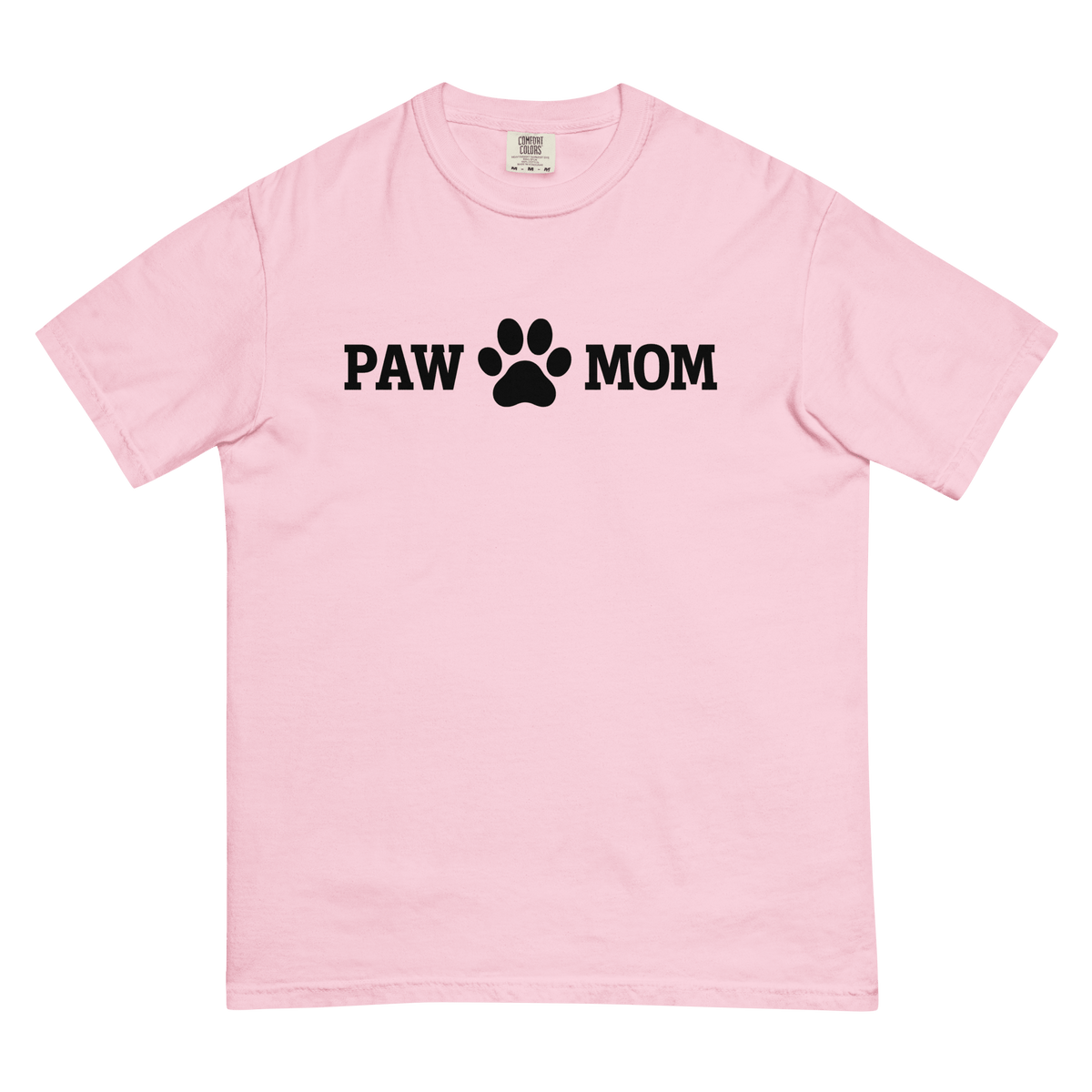 PAW MOM Premium Heavyweight Printed T-Shirt | Unisex Dog & Pet Mum Tee | Brandabubble - Brandabubble