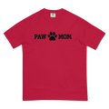 PAW MOM Premium Heavyweight Printed T-Shirt | Unisex Dog & Pet Mum Tee | Brandabubble - Brandabubble