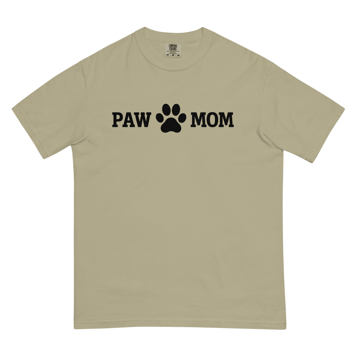 PAW MOM Premium Heavyweight Printed T-Shirt | Unisex Dog & Pet Mum Tee | Brandabubble - Brandabubble