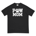 PAW MOM Premium Heavyweight T-Shirt | Unisex Dog & Pet Mum Tee | Brandabubble - Brandabubble