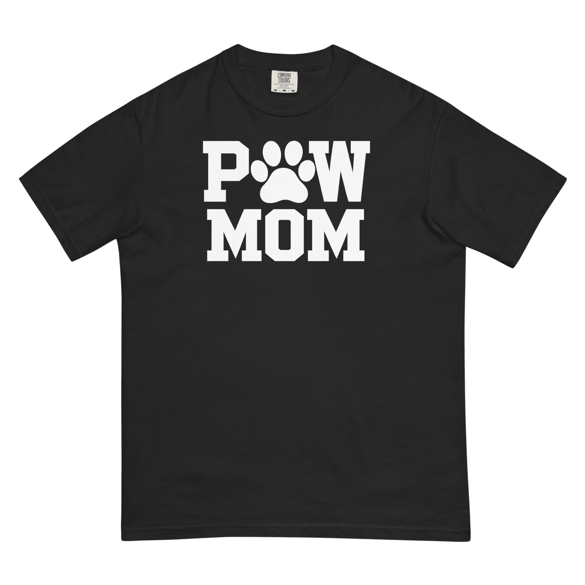 PAW MOM Premium Heavyweight T-Shirt | Unisex Dog & Pet Mum Tee | Brandabubble - Brandabubble