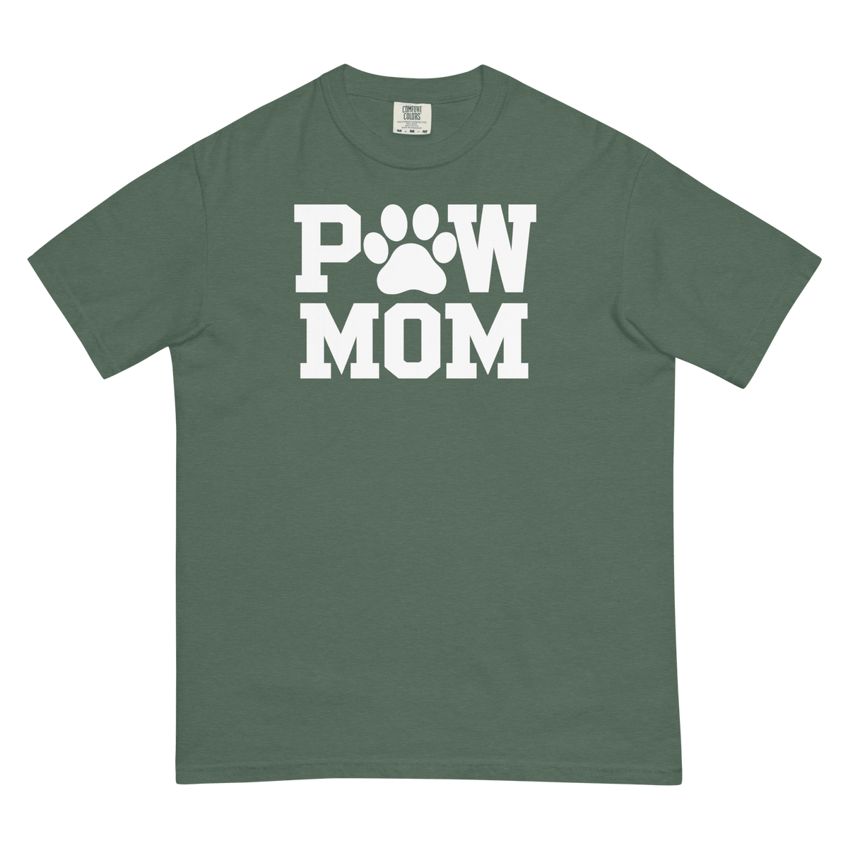 PAW MOM Premium Heavyweight T-Shirt | Unisex Dog & Pet Mum Tee | Brandabubble - Brandabubble