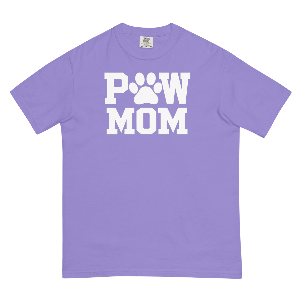 PAW MOM Premium Heavyweight T-Shirt | Unisex Dog & Pet Mum Tee | Brandabubble - Brandabubble
