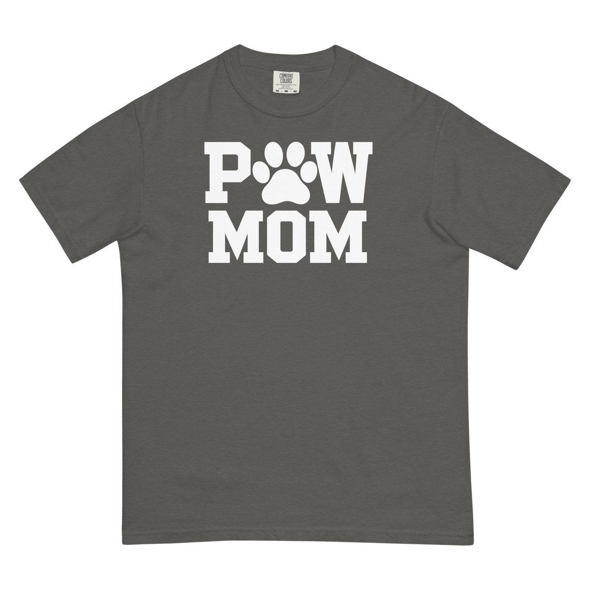 PAW MOM Premium Heavyweight T-Shirt | Unisex Dog & Pet Mum Tee | Brandabubble - Brandabubble