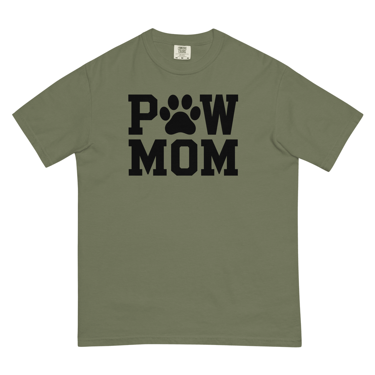PAW MOM Premium Heavyweight T-Shirt | Unisex Dog & Pet Mum Tee | Brandabubble - Brandabubble