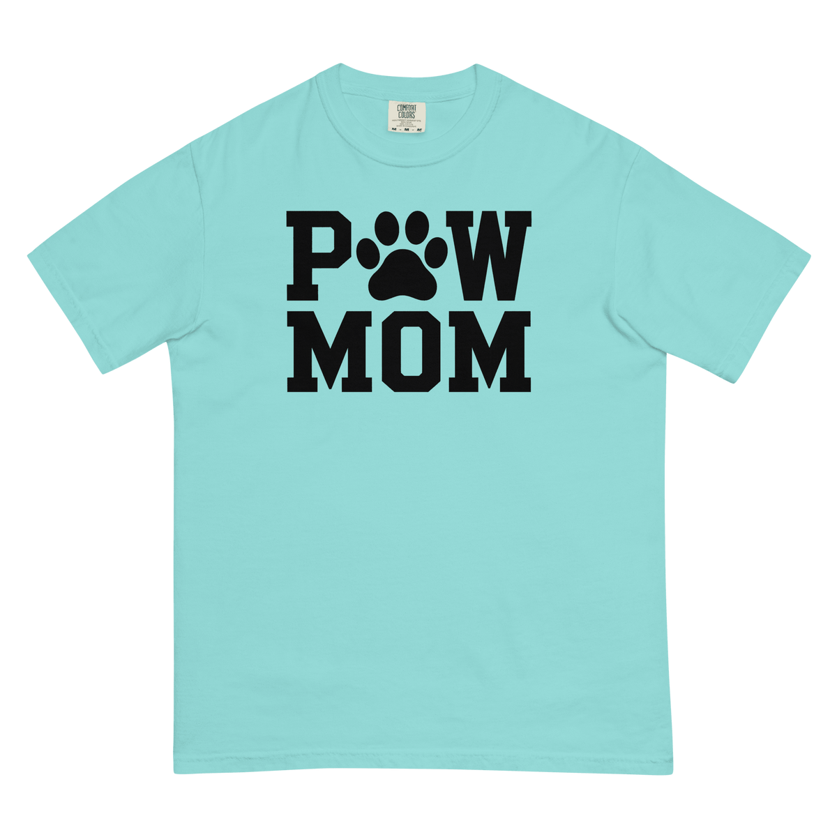 PAW MOM Premium Heavyweight T-Shirt | Unisex Dog & Pet Mum Tee | Brandabubble - Brandabubble