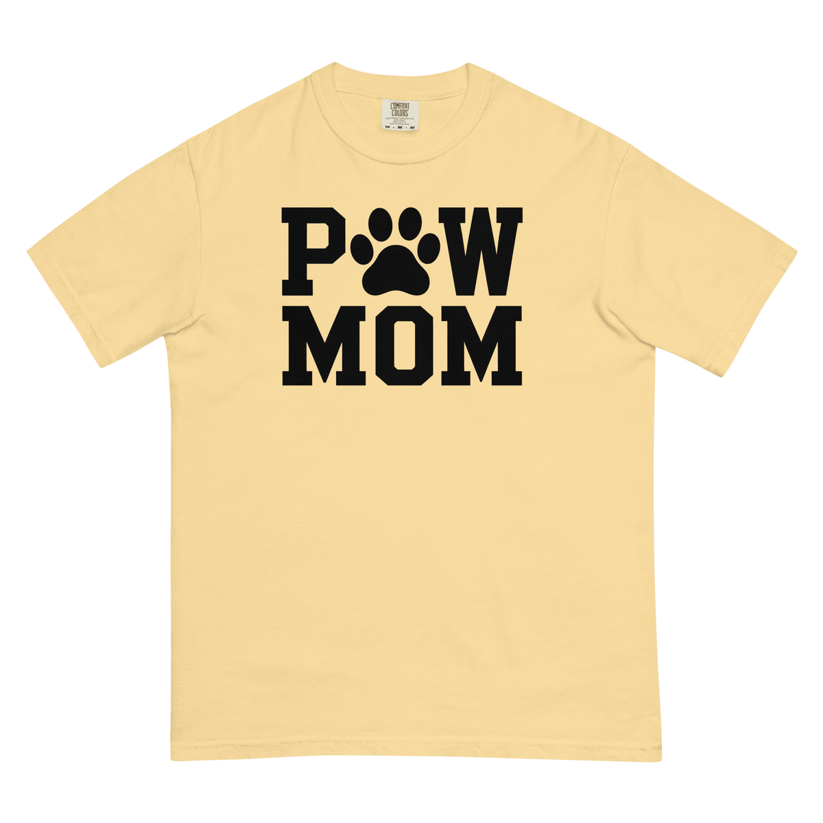 PAW MOM Premium Heavyweight T-Shirt | Unisex Dog & Pet Mum Tee | Brandabubble - Brandabubble